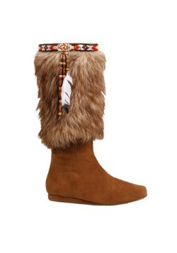 Adult Brown Indian Boots
