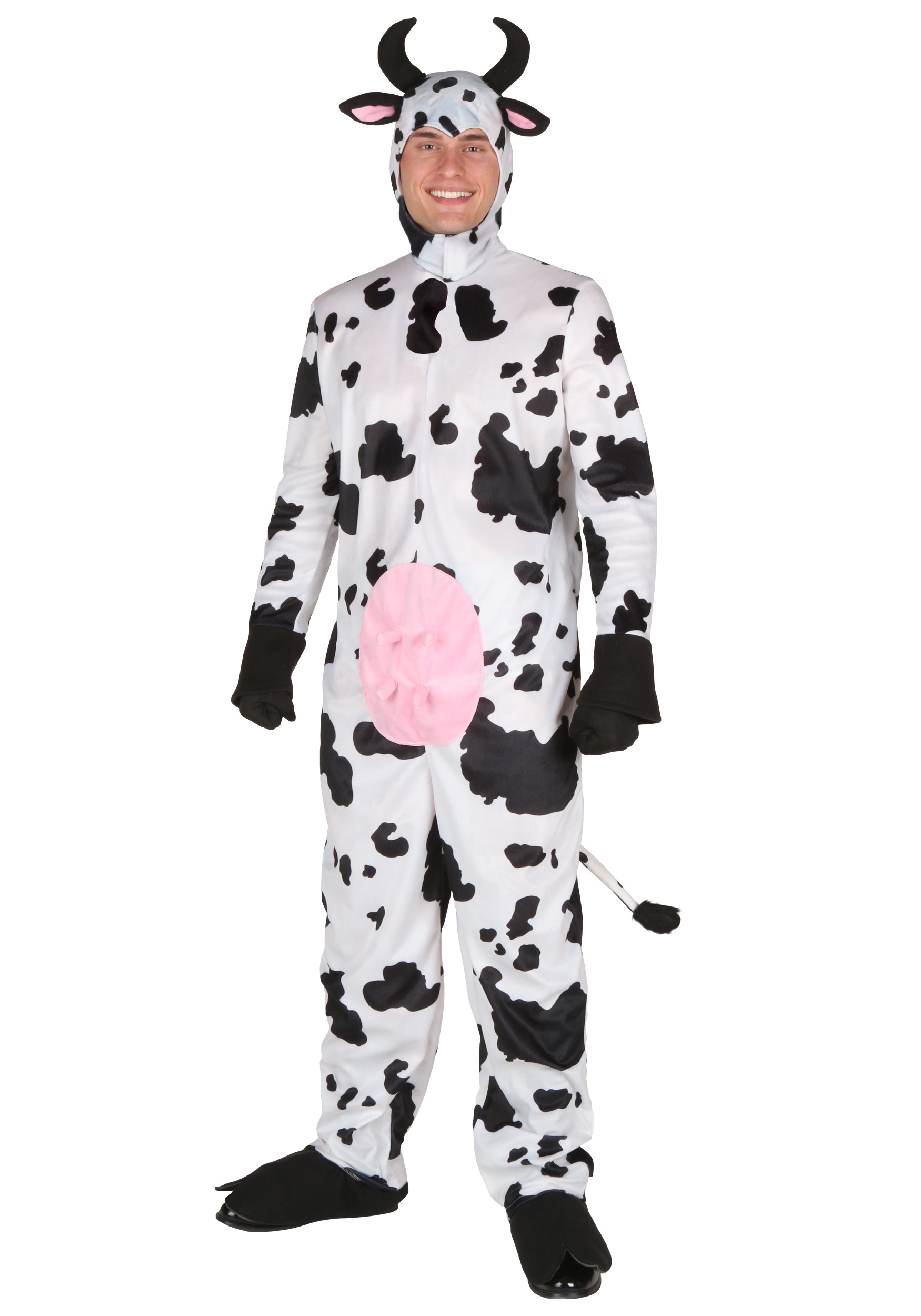 Deluxe Cow Fancy Dress Costume For Adults