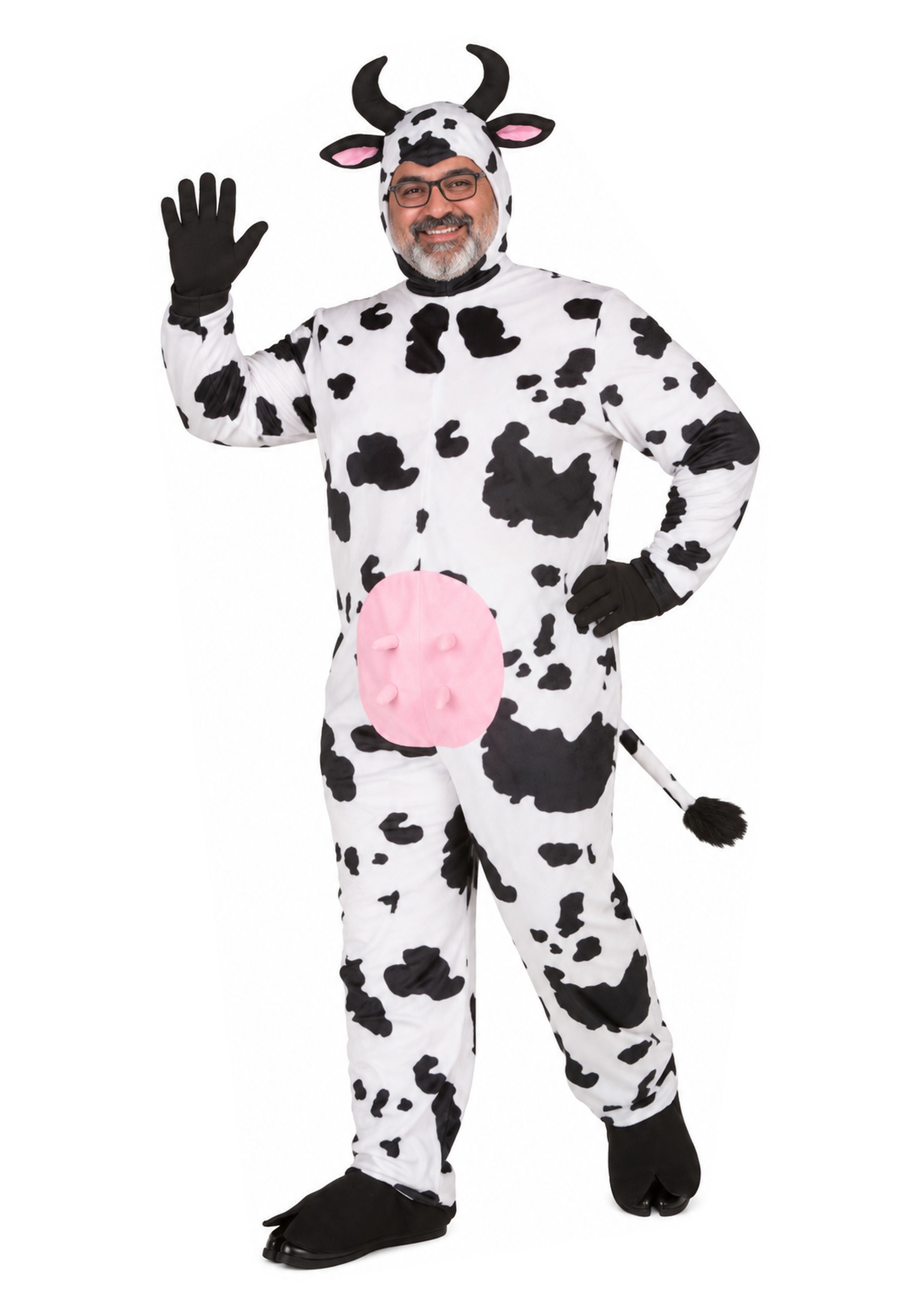 Plus Size Adult Deluxe Cow Fancy Dress Costume | Animal Fancy Dress Costumes