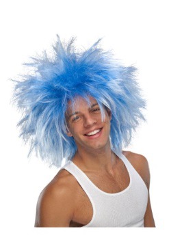 Funky Blue Punk Wig