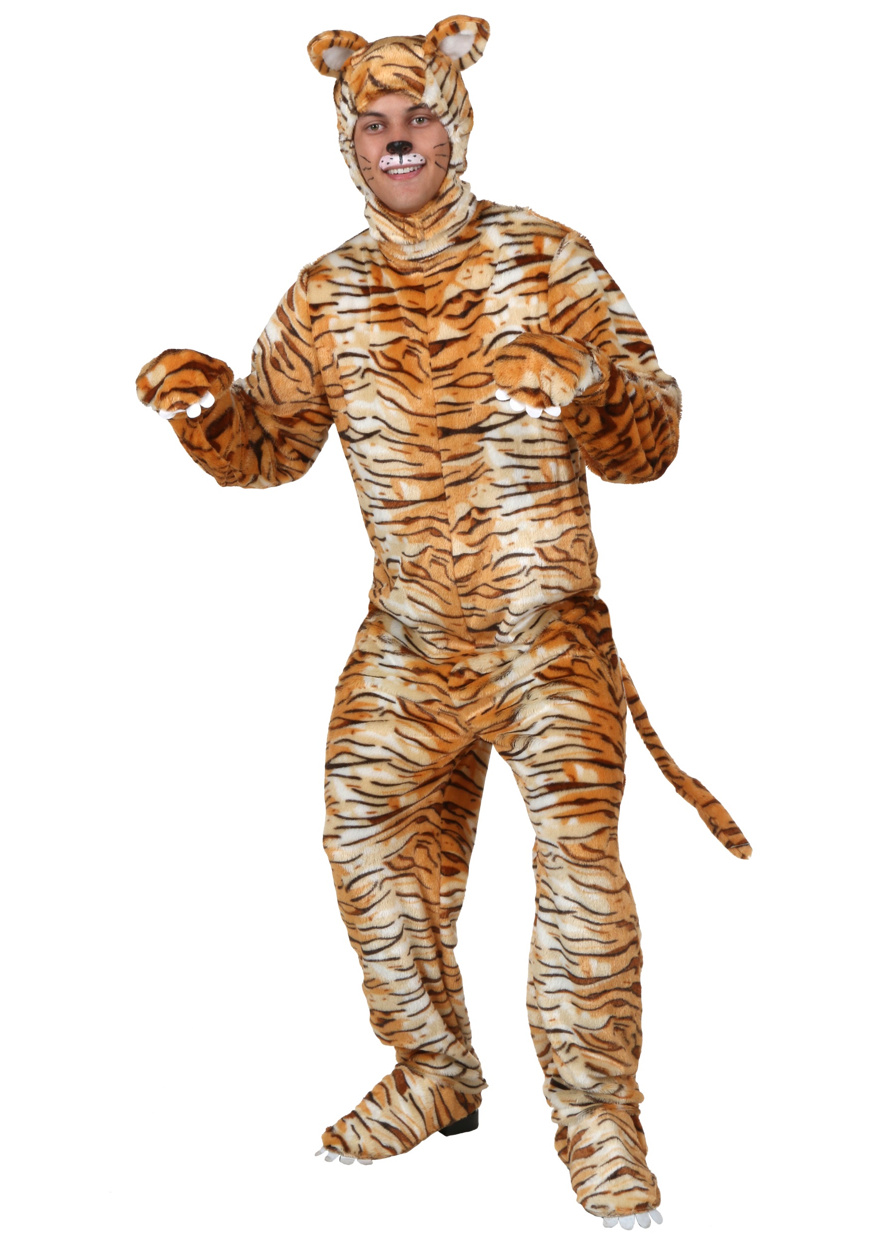 Adult Tiger Fancy Dress Costume