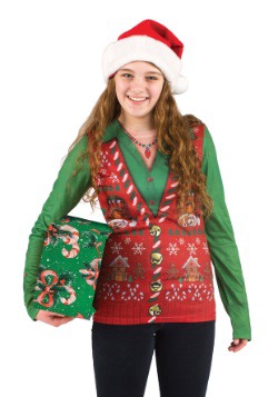 Womens Ugly Christmas Sweater Vest