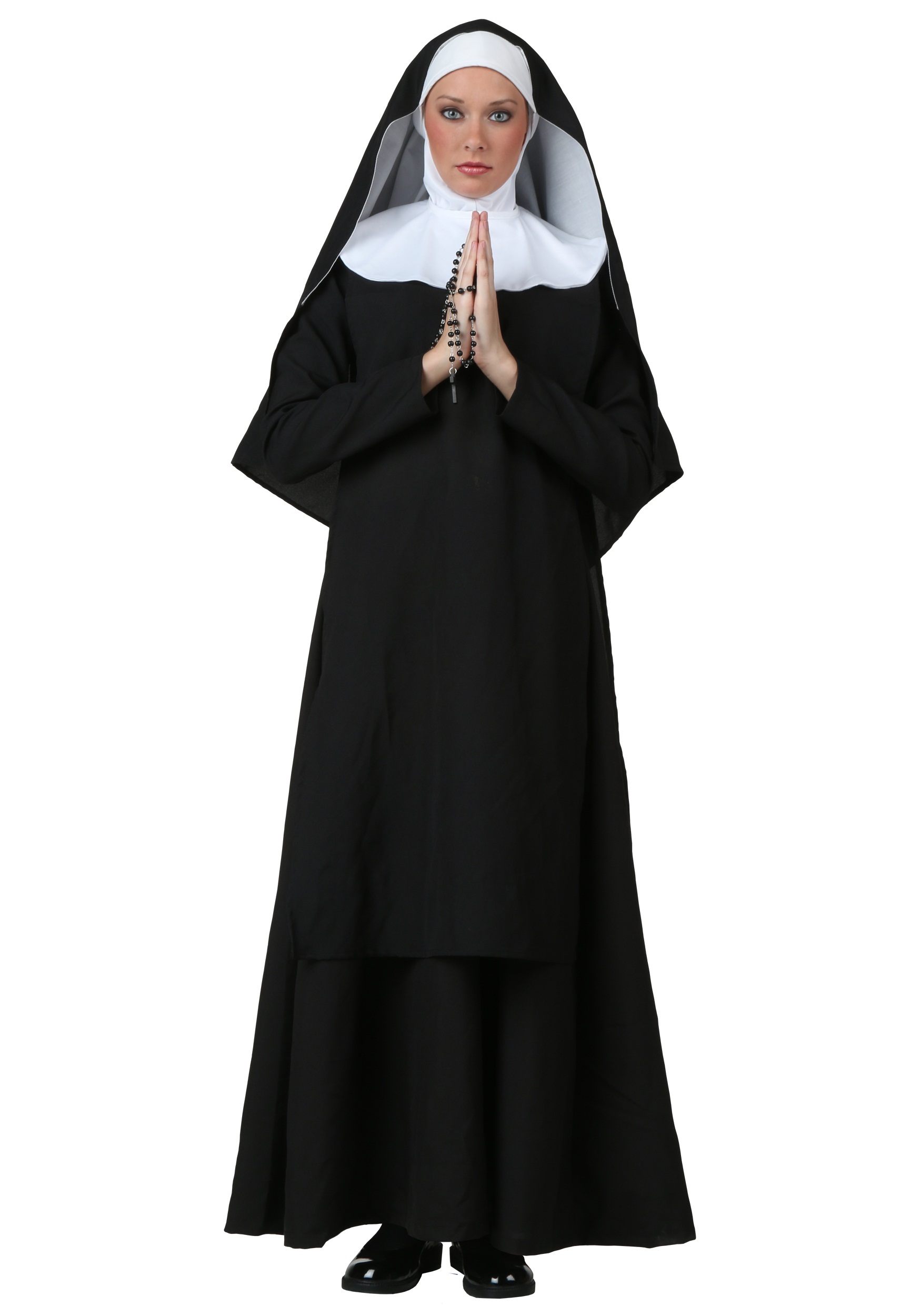 Photos - Fancy Dress Deluxe FUN Costumes Plus Size  Nun Women's  Costume Black 