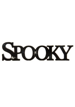 Black Spooky Cutout Sign