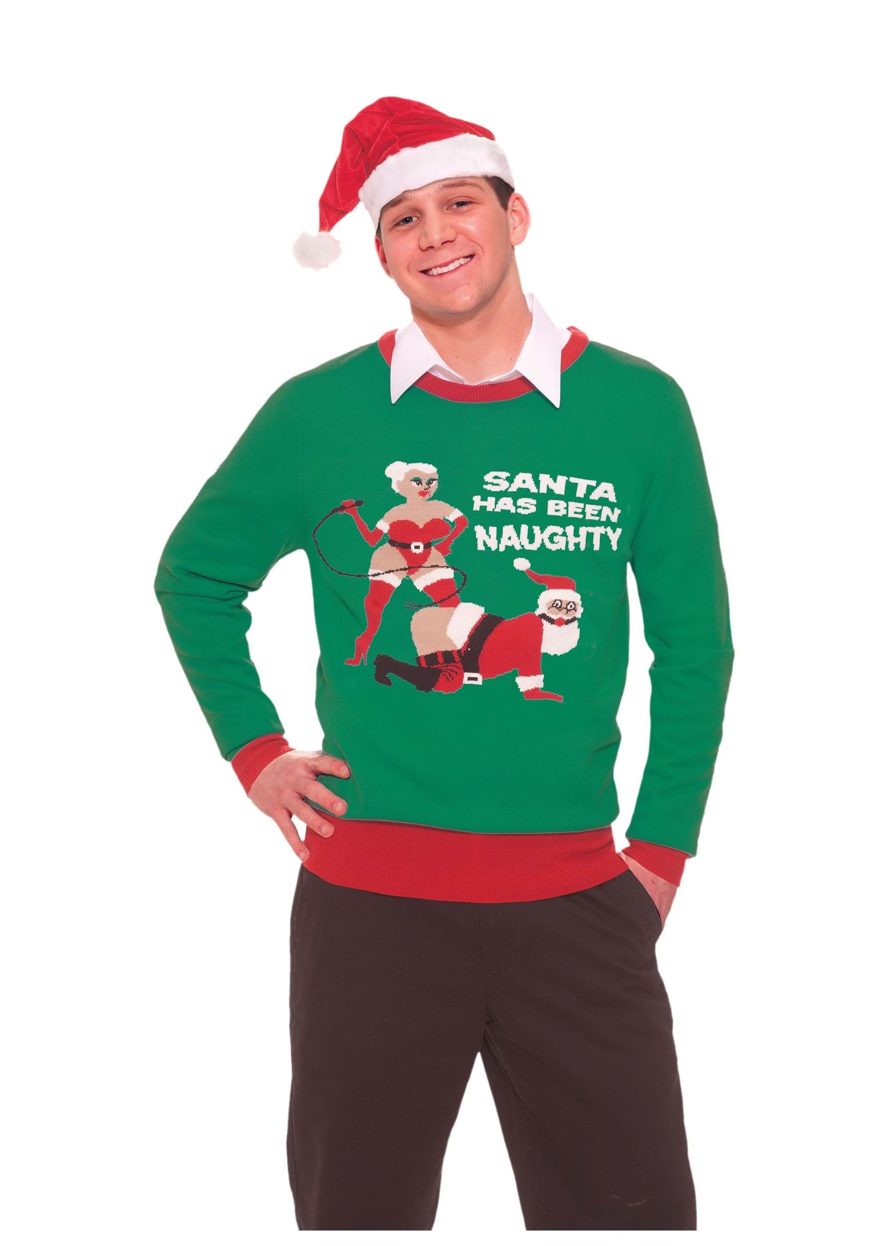 naughty ugly christmas sweater