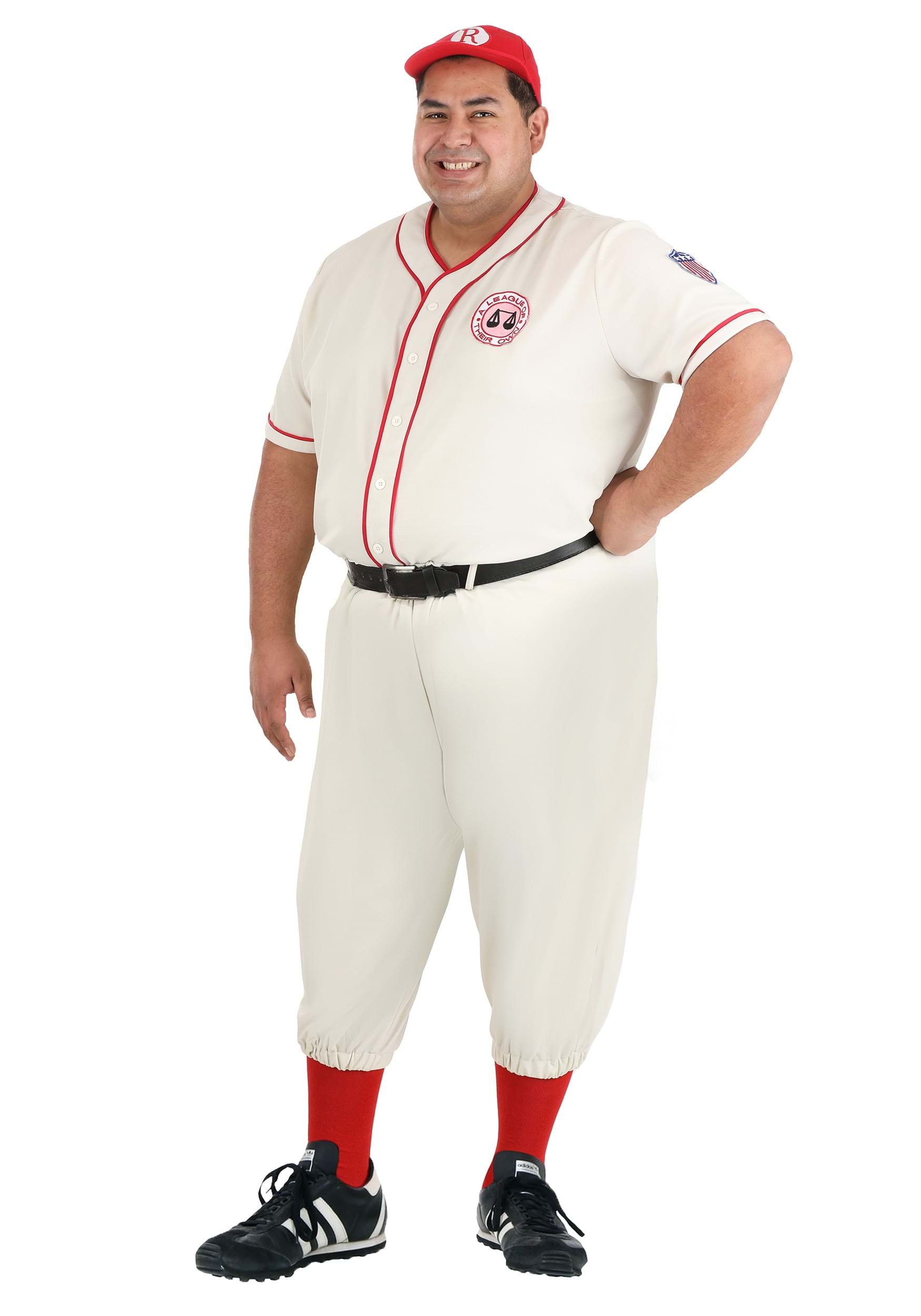 Plus Size League Of Their Own Coach Jimmy Fancy Dress Costume , Exclusive