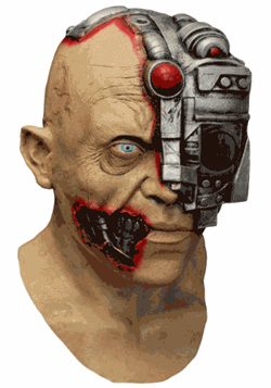 Animated Scanning Cyborg Adult Mask 1