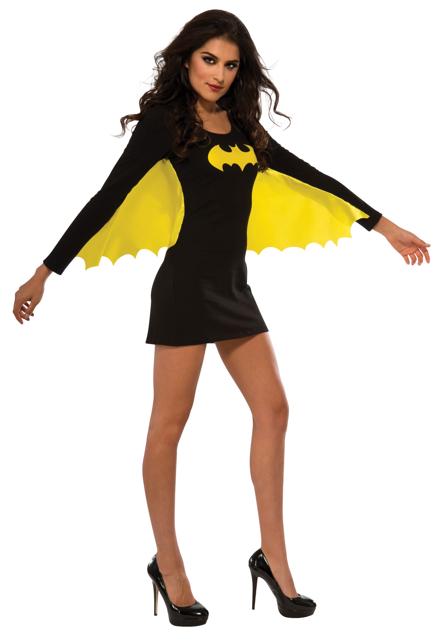 Adult Batgirl Wing Dress Fancy Dress Costume , DC Comics Fancy Dress Costumes