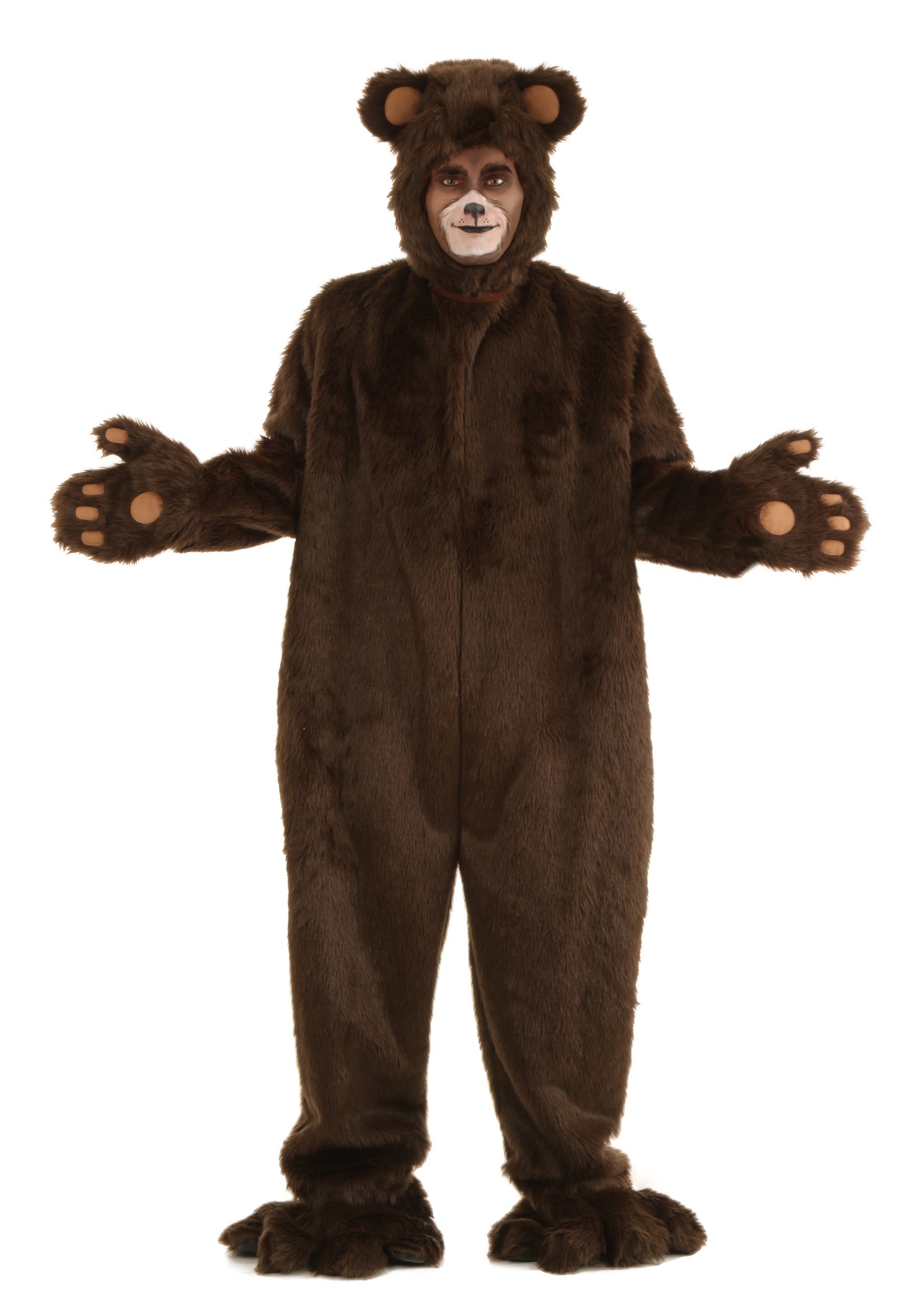 Photos - Fancy Dress Deluxe FUN Costumes Adult  Furry Brown Bear  Costume | Furry Cos 