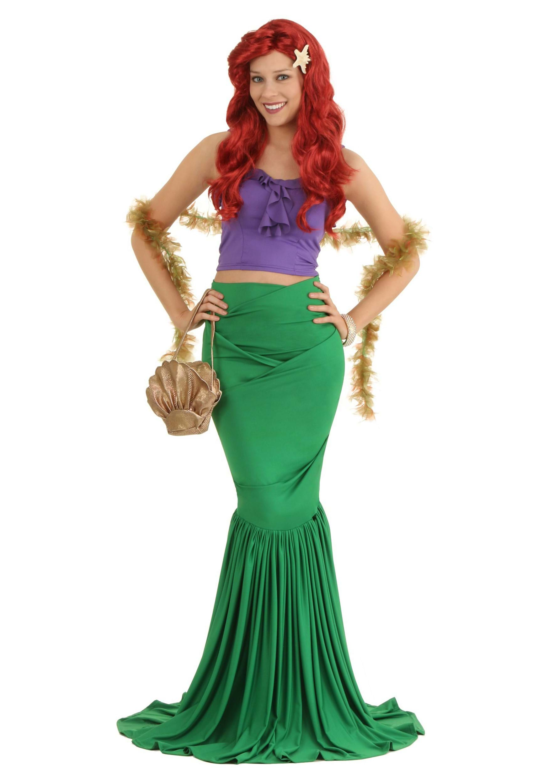 Photos - Fancy Dress Fancy FUN Costumes Adult Mermaid  Dress Costume Green/Purple 