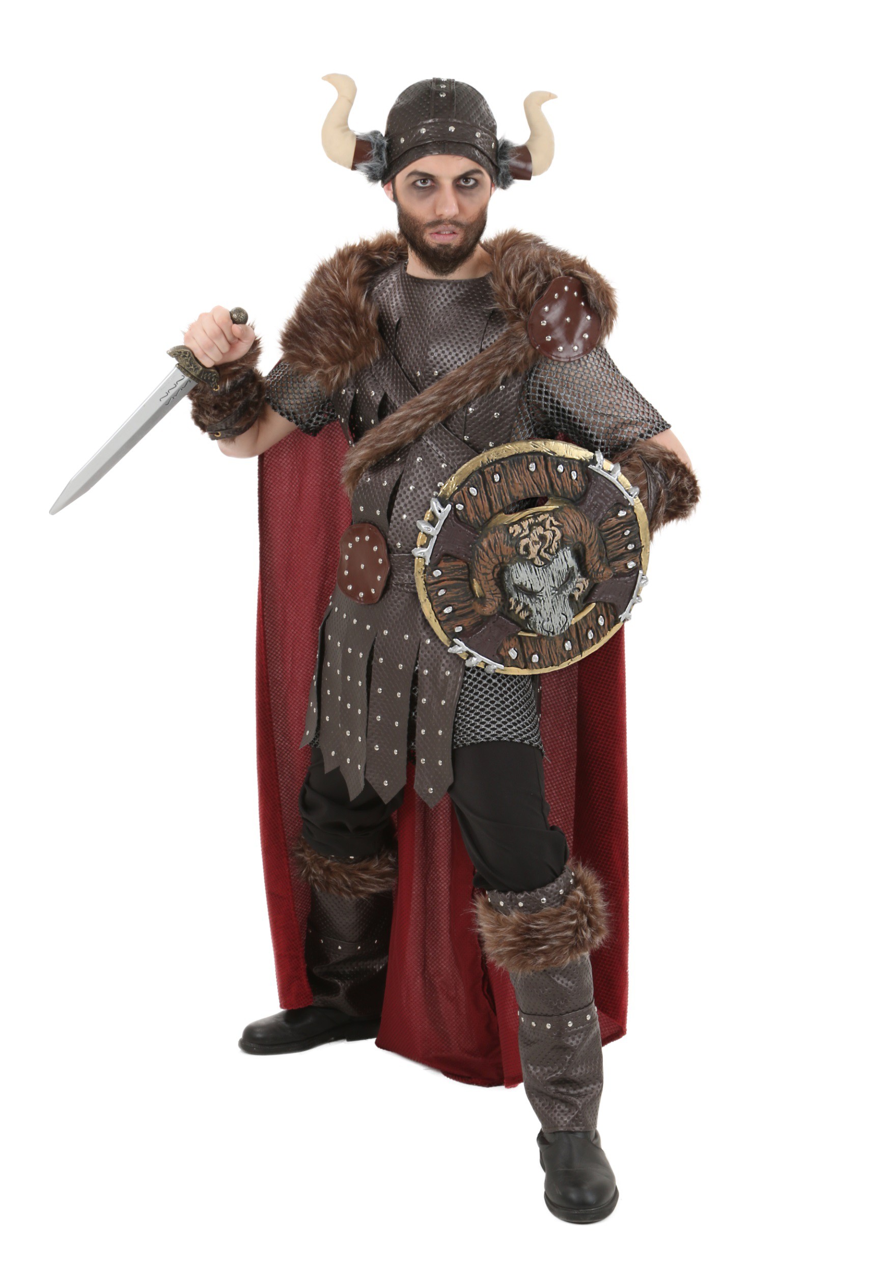 Adult Viking Warrior Fancy Dress Costume
