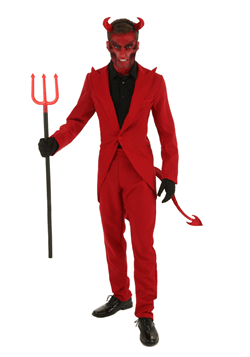 Adult Red Suit Devil Costume-Update