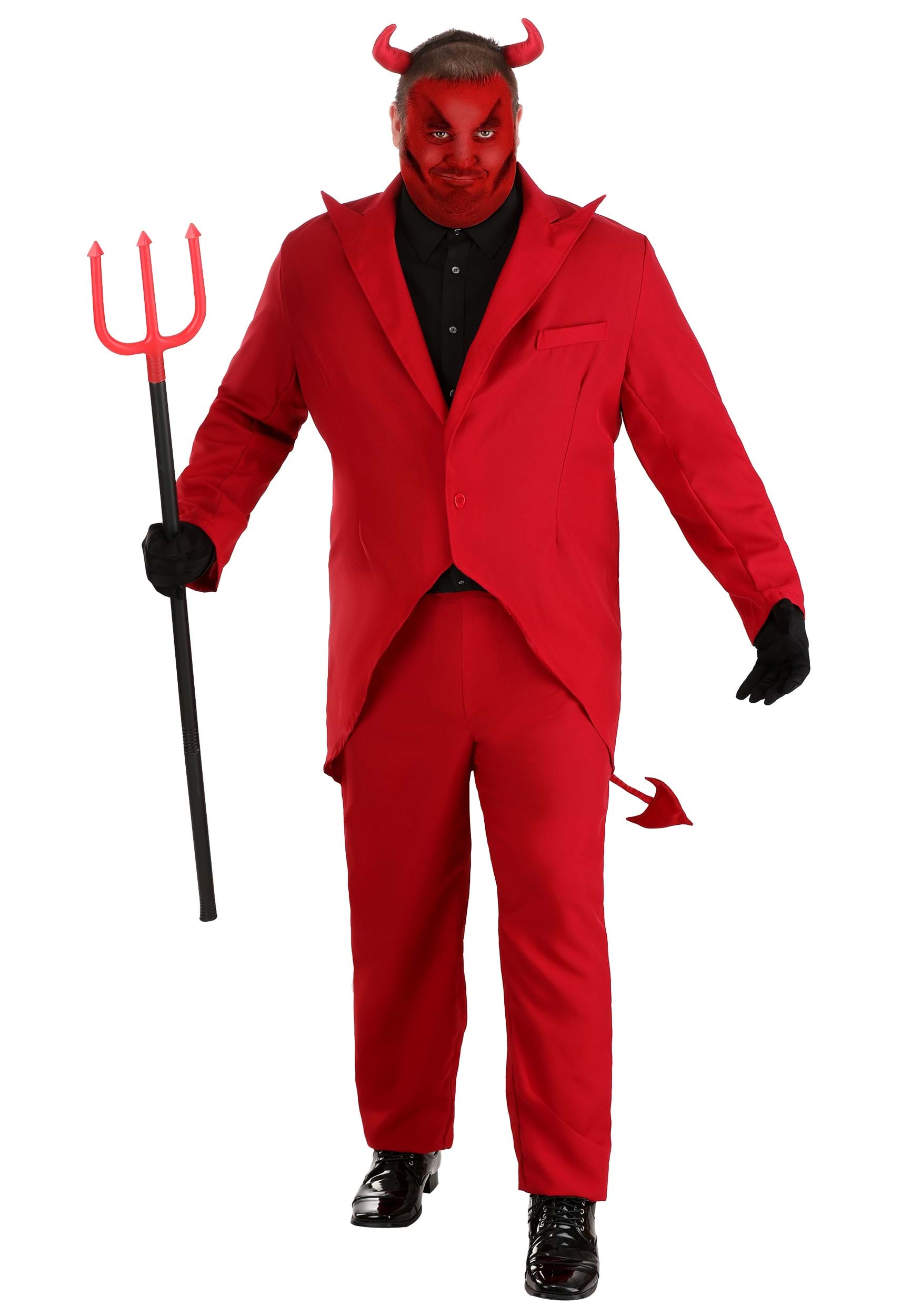 Plus Size Red Suit Devil Men S Costume