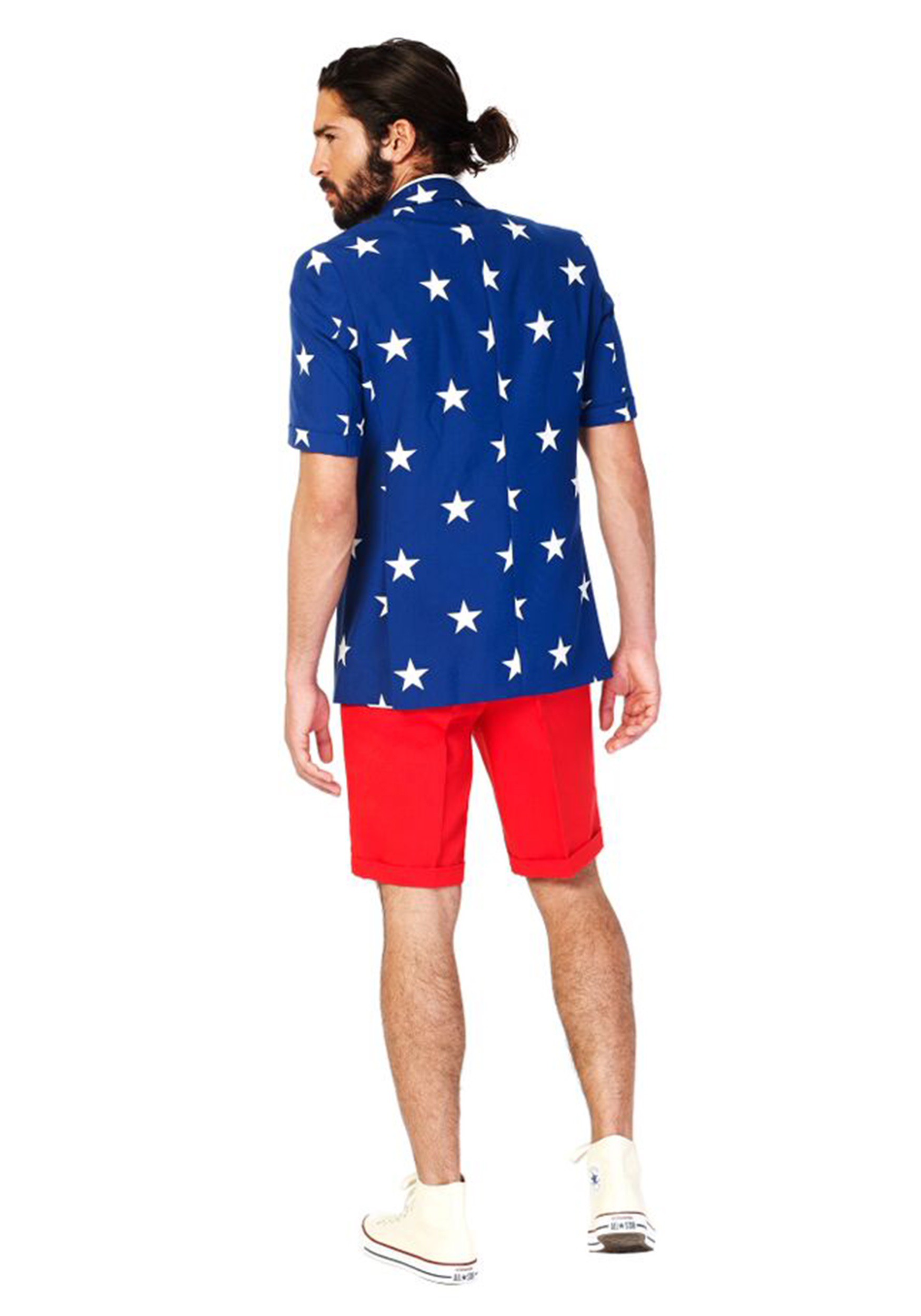 OppoSuits Stars & Stripes Summer Suit Men's Fancy Dress Costume