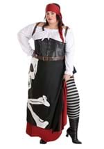 Plus Size Women's Pirate Flag Gypsy Costume Alt 7