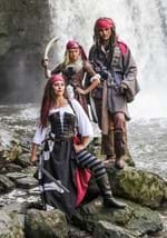 Plus Size Women's Pirate Flag Gypsy Costume Alt 8