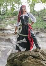 Plus Size Women's Pirate Flag Gypsy Costume Alt 9