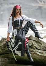 Plus Size Women's Pirate Flag Gypsy Costume Alt 10