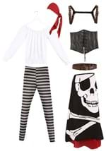 Plus Size Women's Pirate Flag Gypsy Costume Alt 11