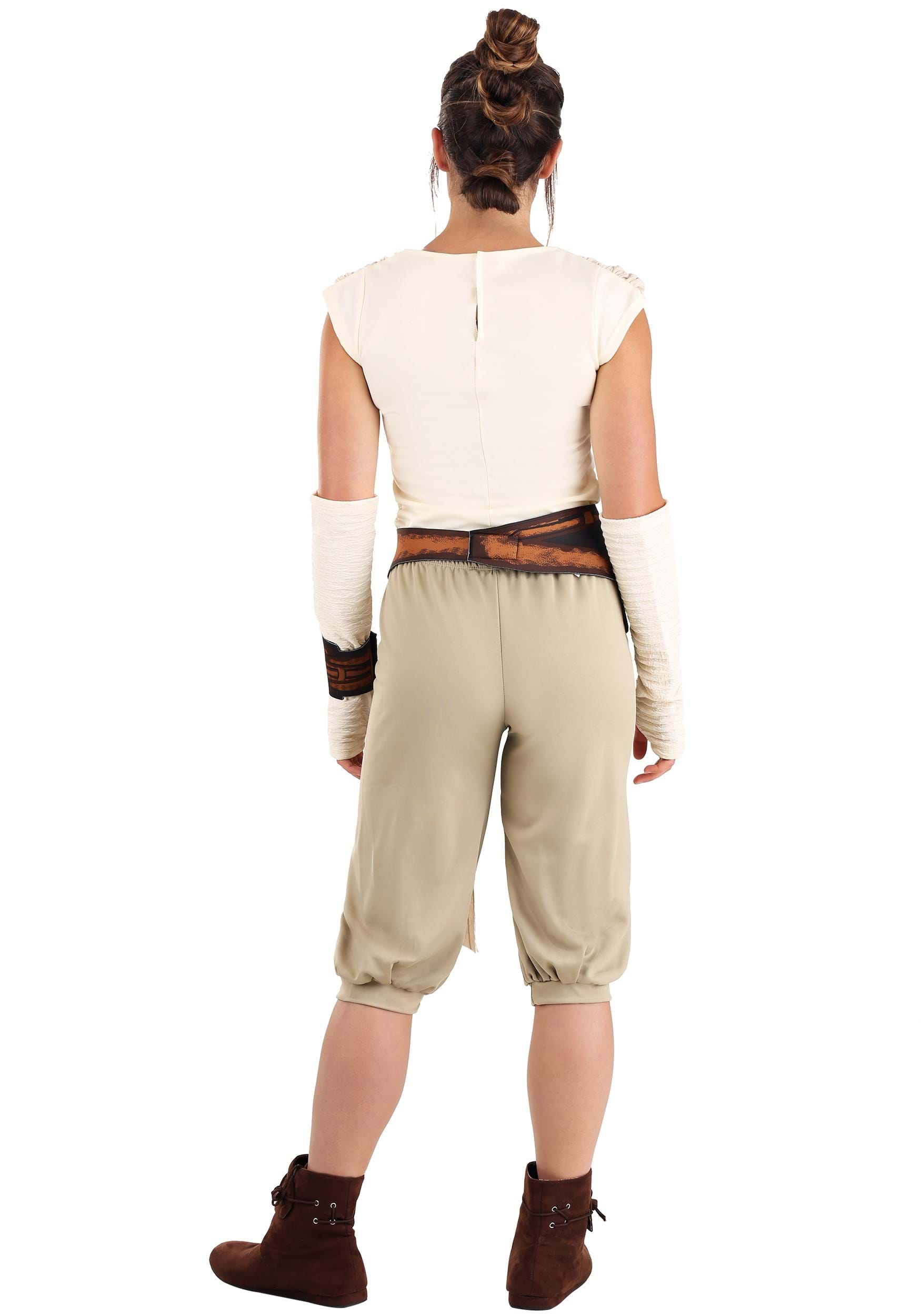 Deluxe Star Wars The Force Awakens Rey Adult Fancy Dress Costume