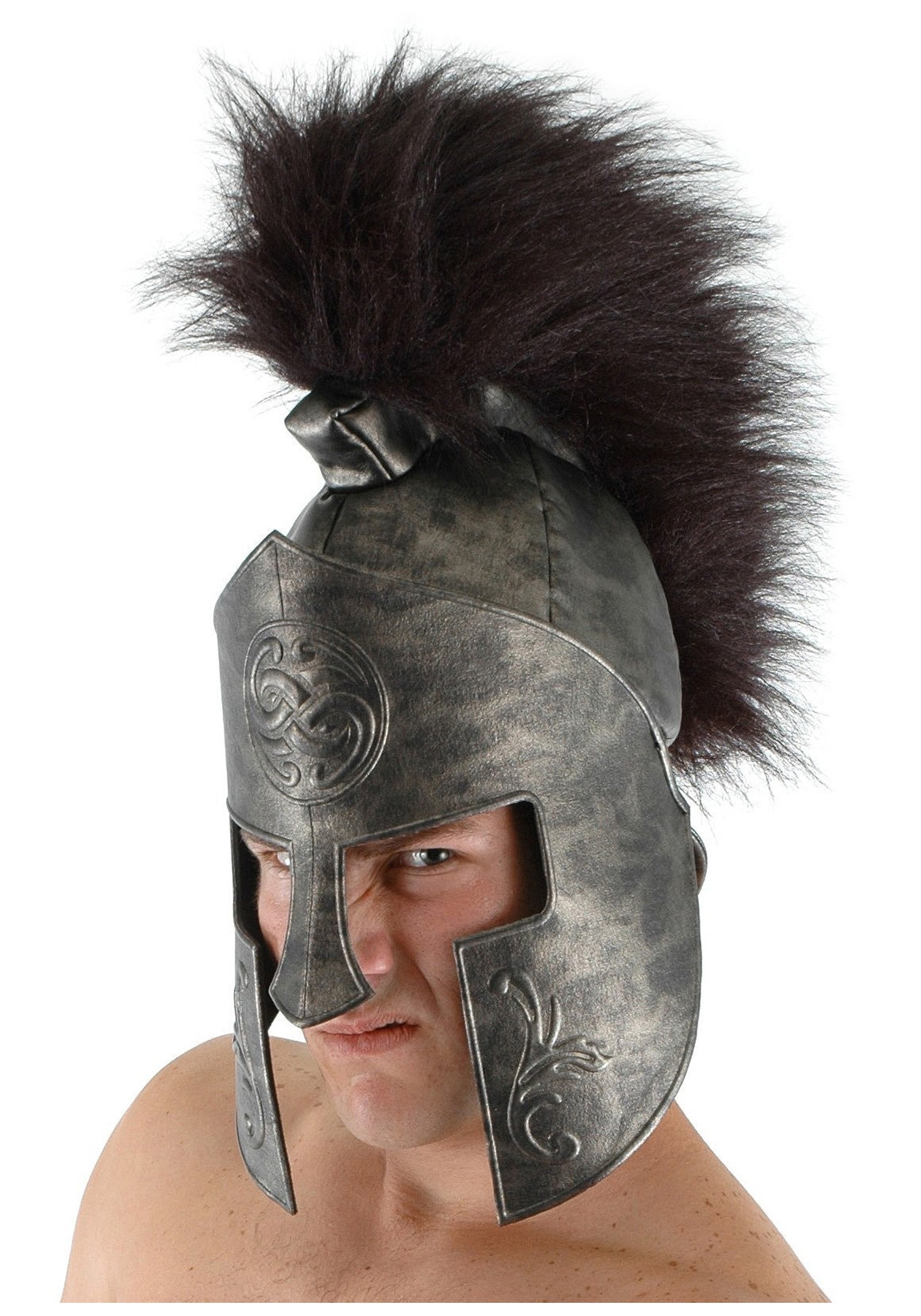 Adult Spartan Fancy Dress Costume Helmet