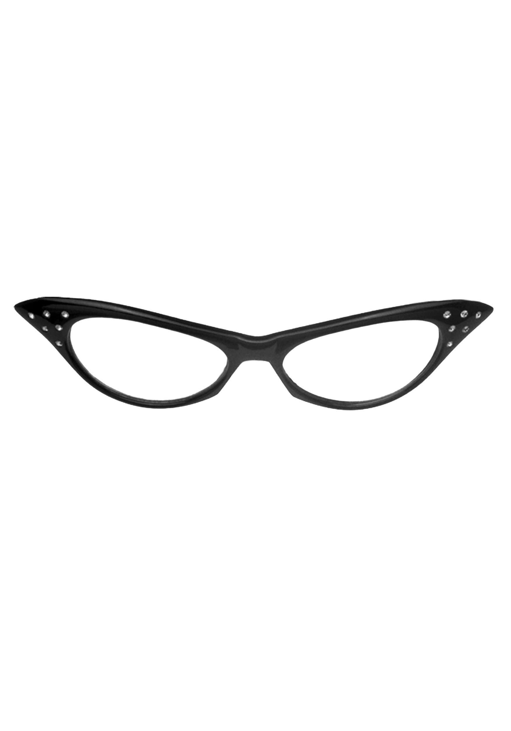 50's Black Frame Fancy Dress Costume Glasses , Decade Accessories