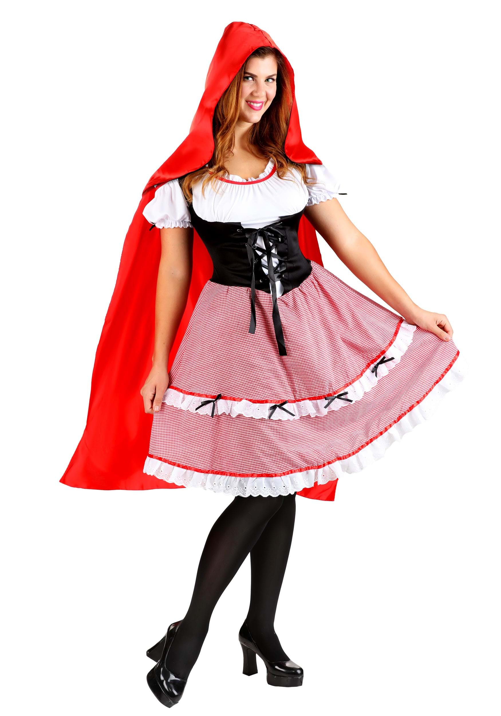 Knee Length Red Riding Hood Costume