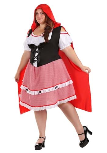Plus Size Knee Length Red Riding Hood Costume