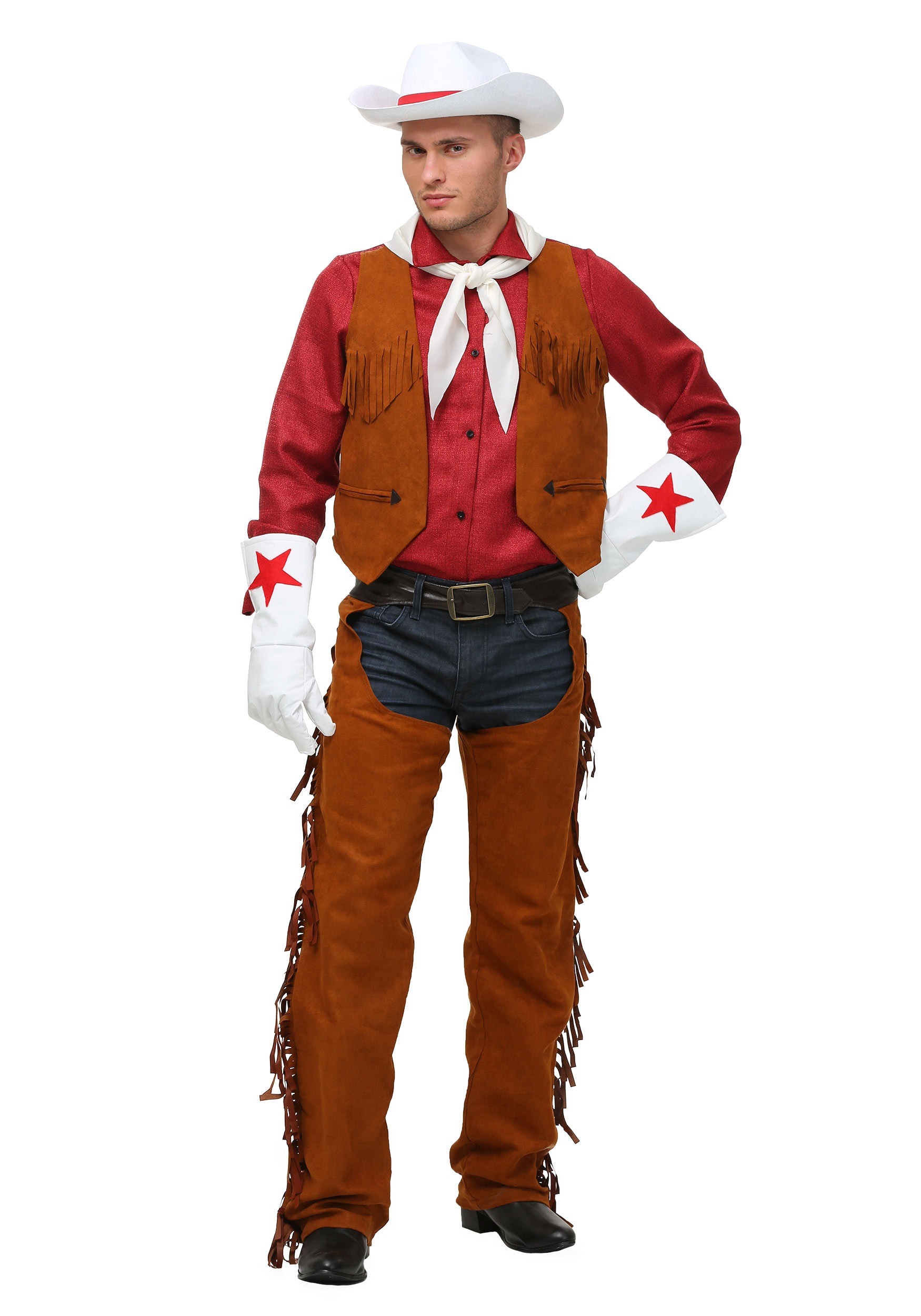 Adult Rodeo Cowboy Fancy Dress Costume
