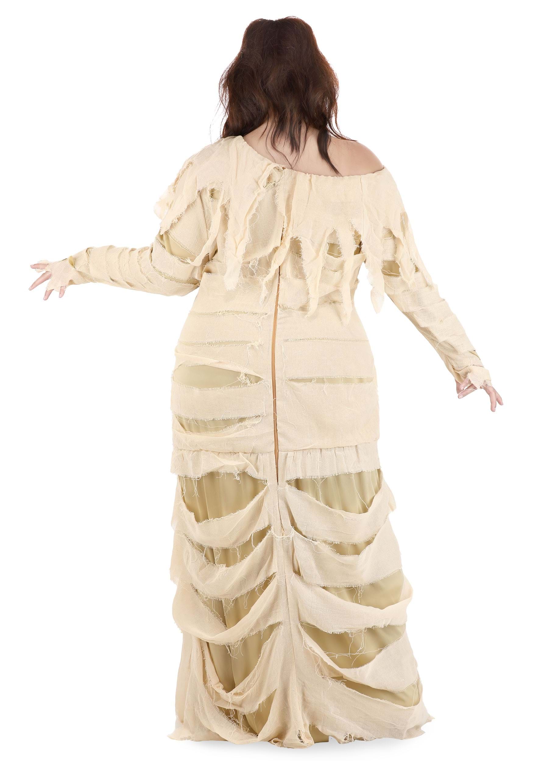 Women's Plus Size Full Length Mummy Fancy Dress Costume