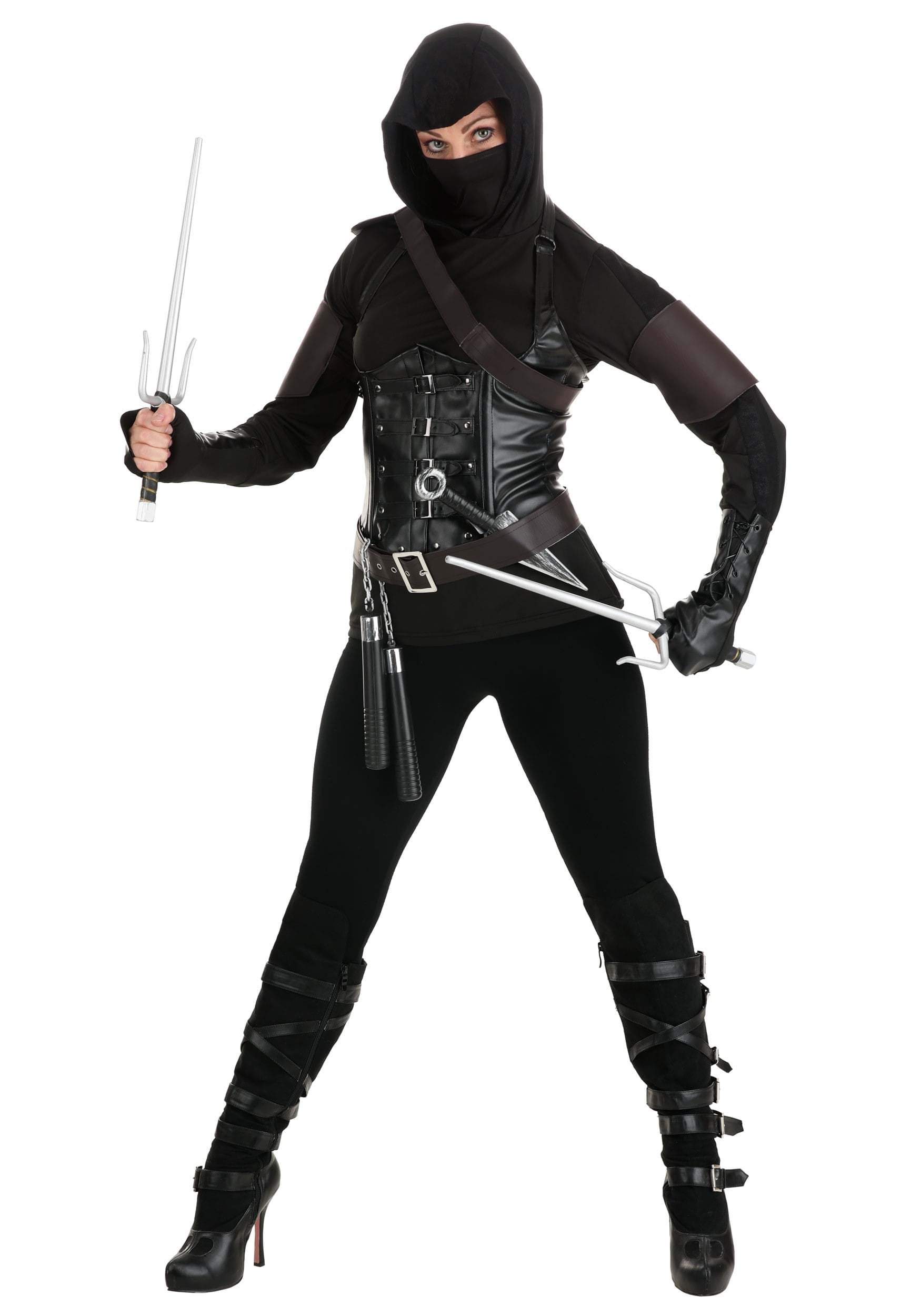 Women's Ninja Assassin Fancy Dress Costume