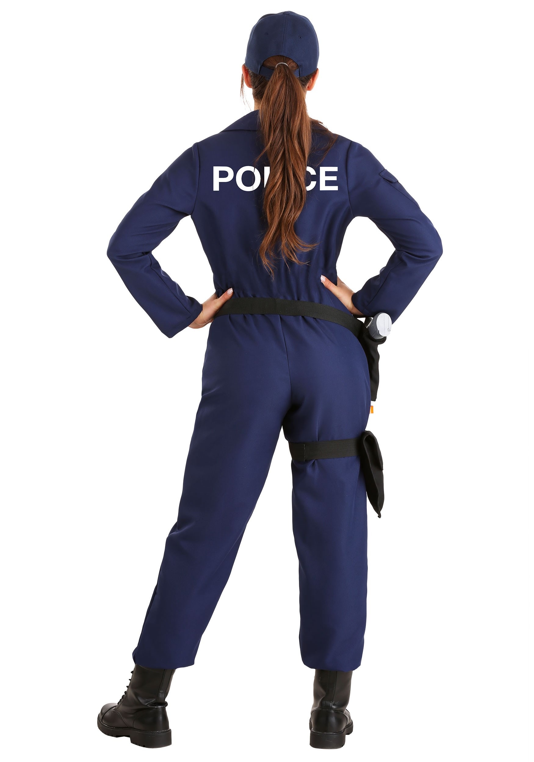 Women's Tactical Cop Jumpsuit Fancy Dress Costume