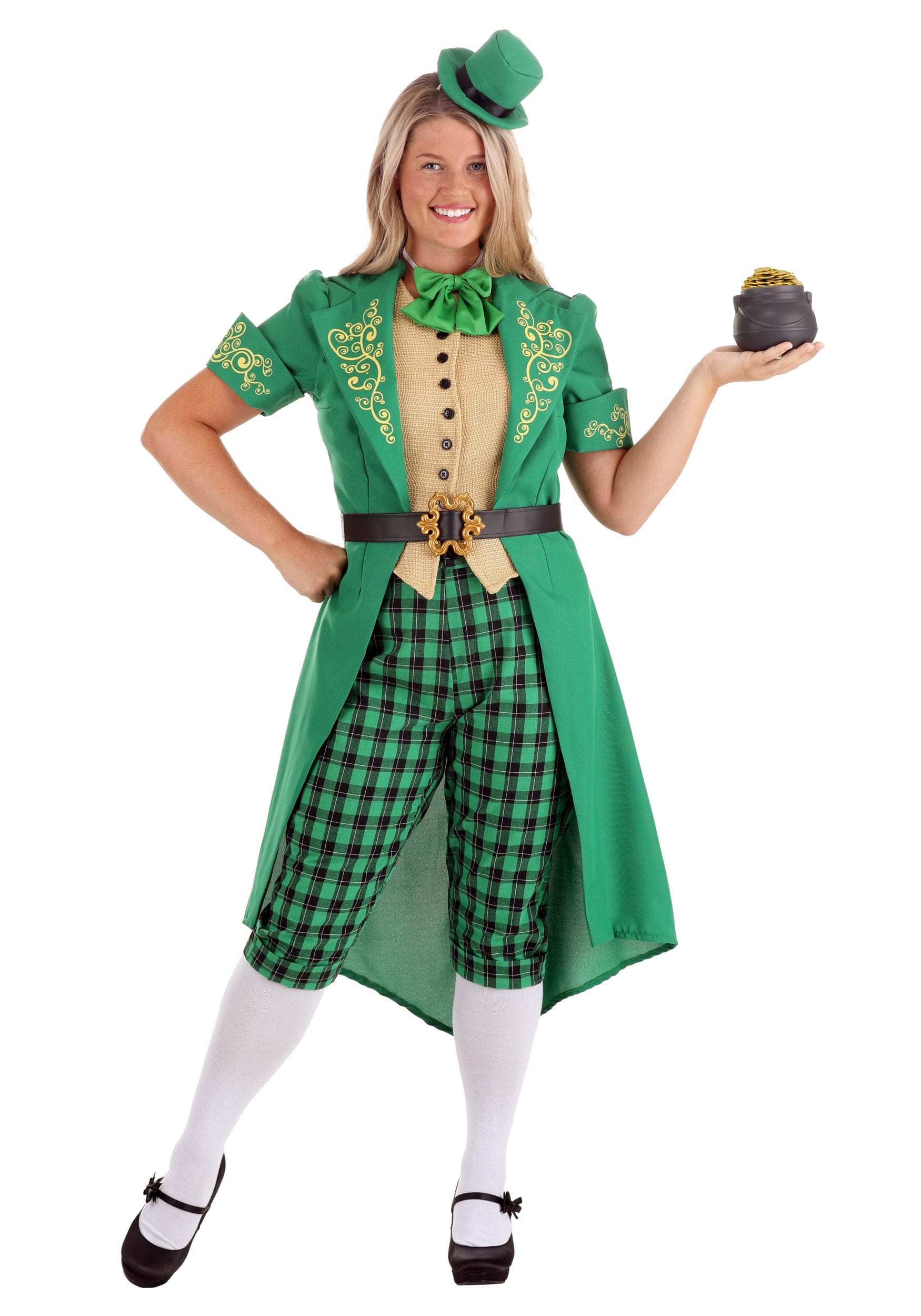 Charming Leprechaun Women's Fancy Dress Costume , St. Patrick's Day Fancy Dress Costumes