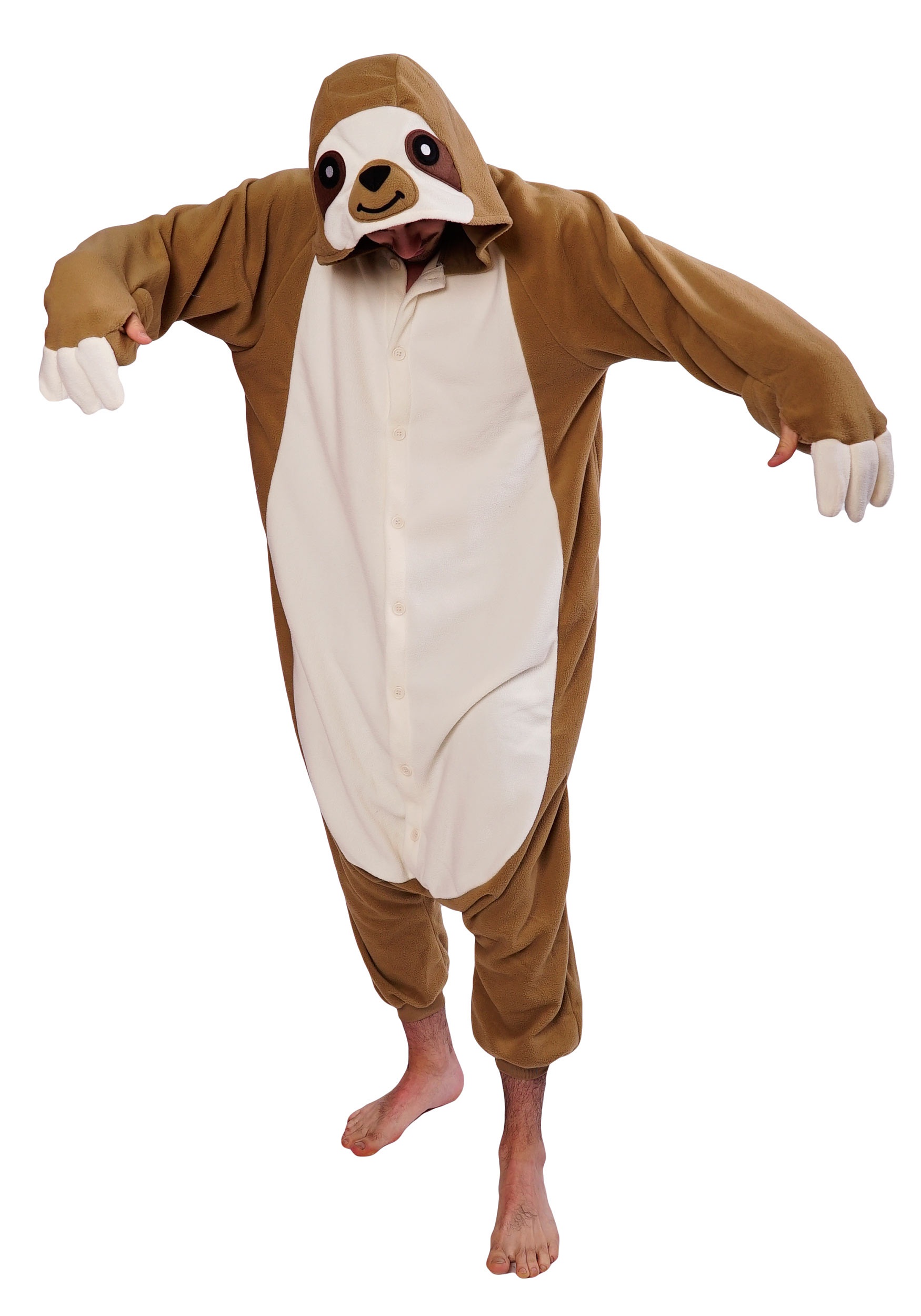 Adult Sloth Kigurumi Pajama Fancy Dress Costume
