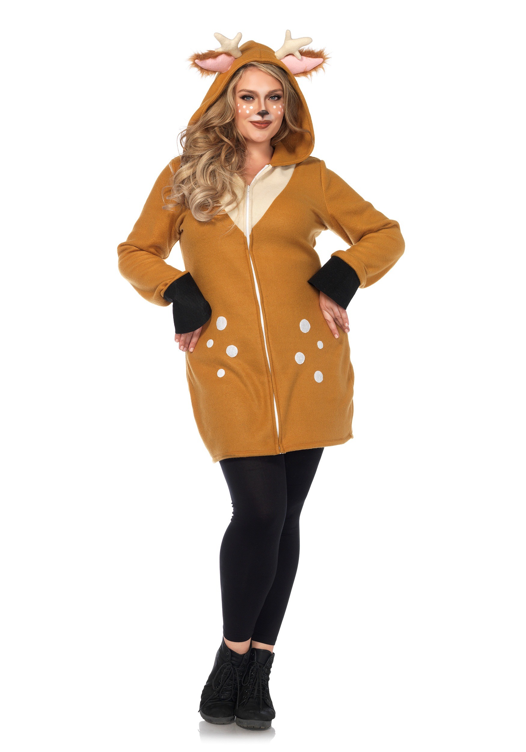 Plus Size Cozy Fawn Fancy Dress Costume