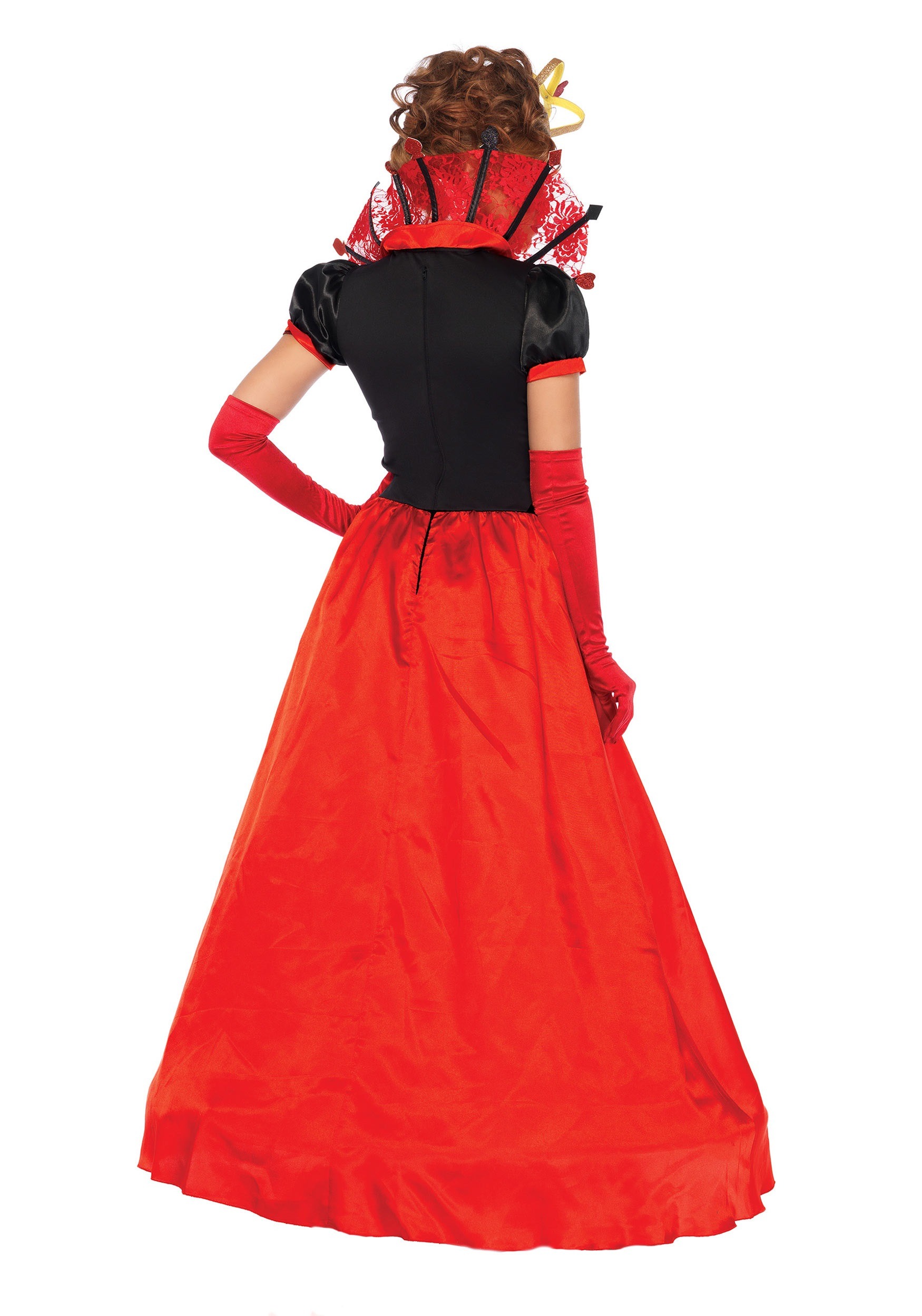Women's Deluxe Queen Of Hearts Fancy Dress Costume