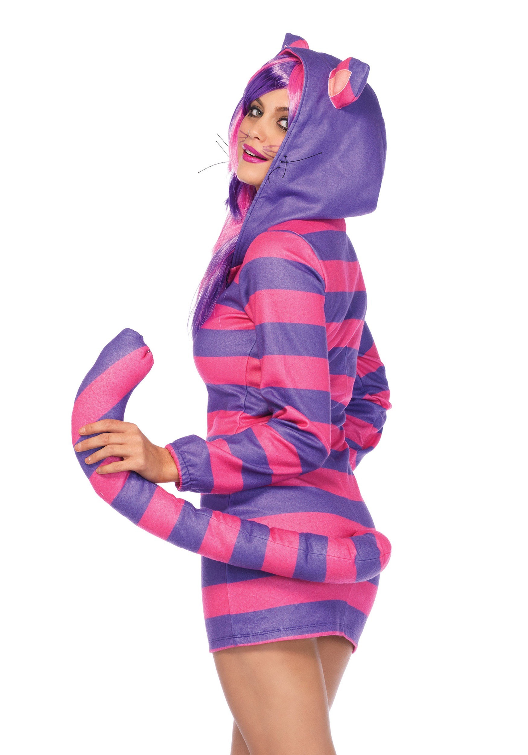 Women's Cozy Cheshire Cat Fancy Dress Costume