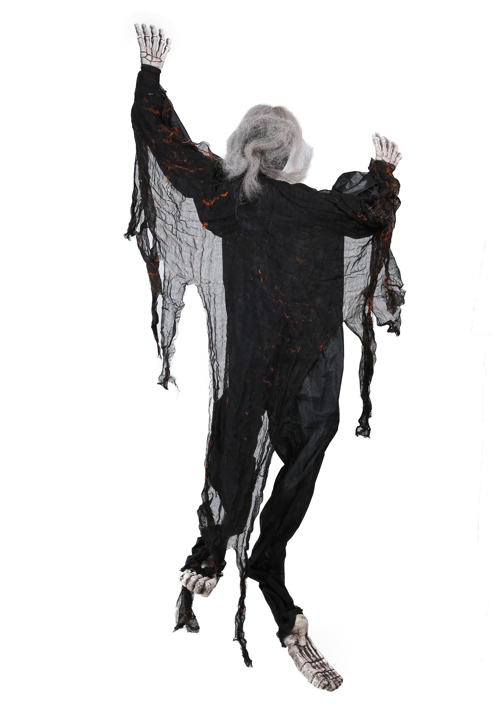 Photos - Fancy Dress Fun World 5FT Black Climbing Dead Skeleton Prop Decoration | Skeleton Decorations