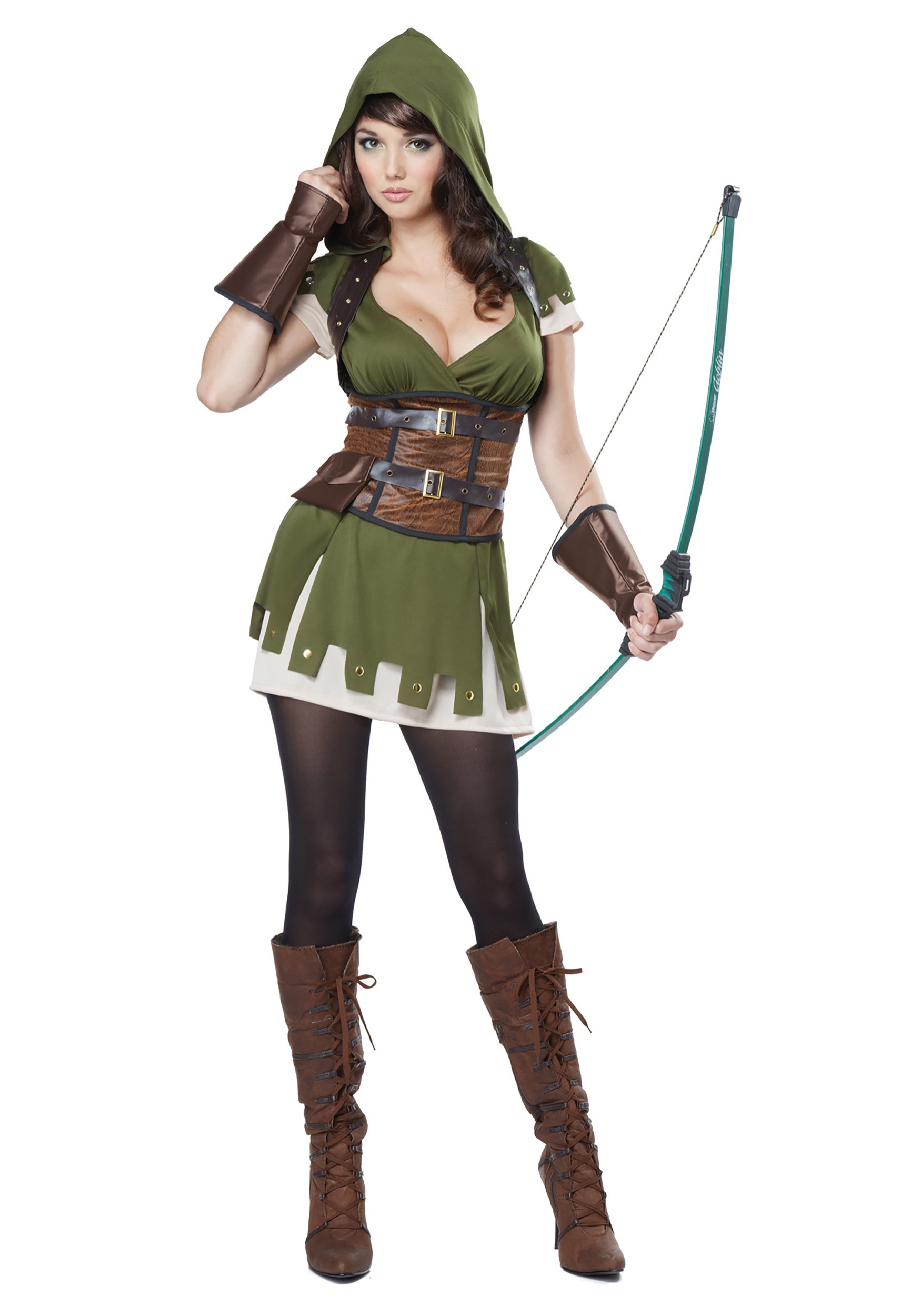Women's Miss Robin Hood Fancy Dress Costume