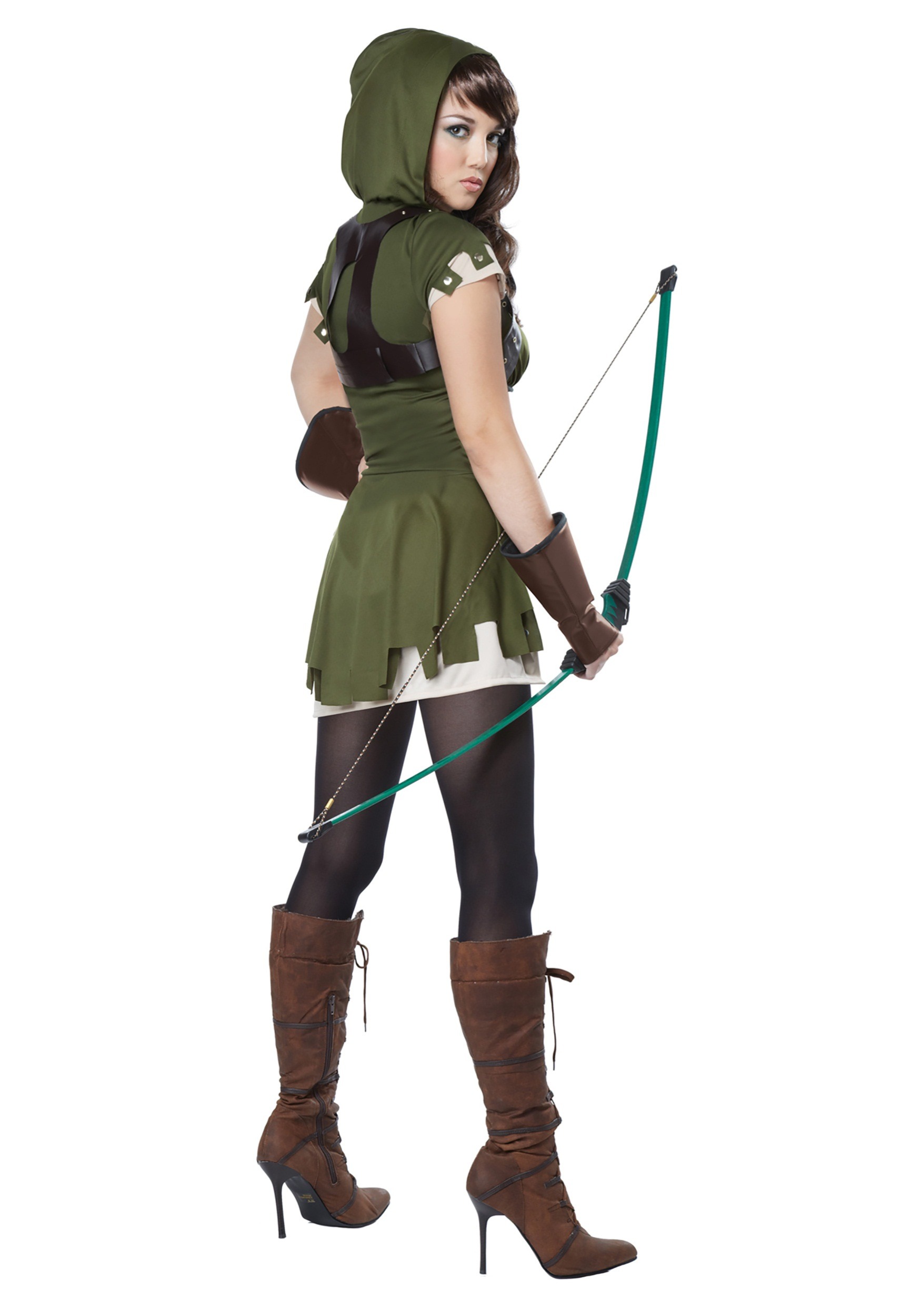 Women's Miss Robin Hood Fancy Dress Costume