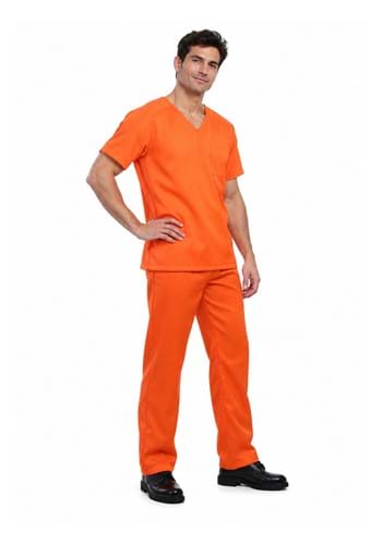 Men's Orange Prisoner Costume upd
