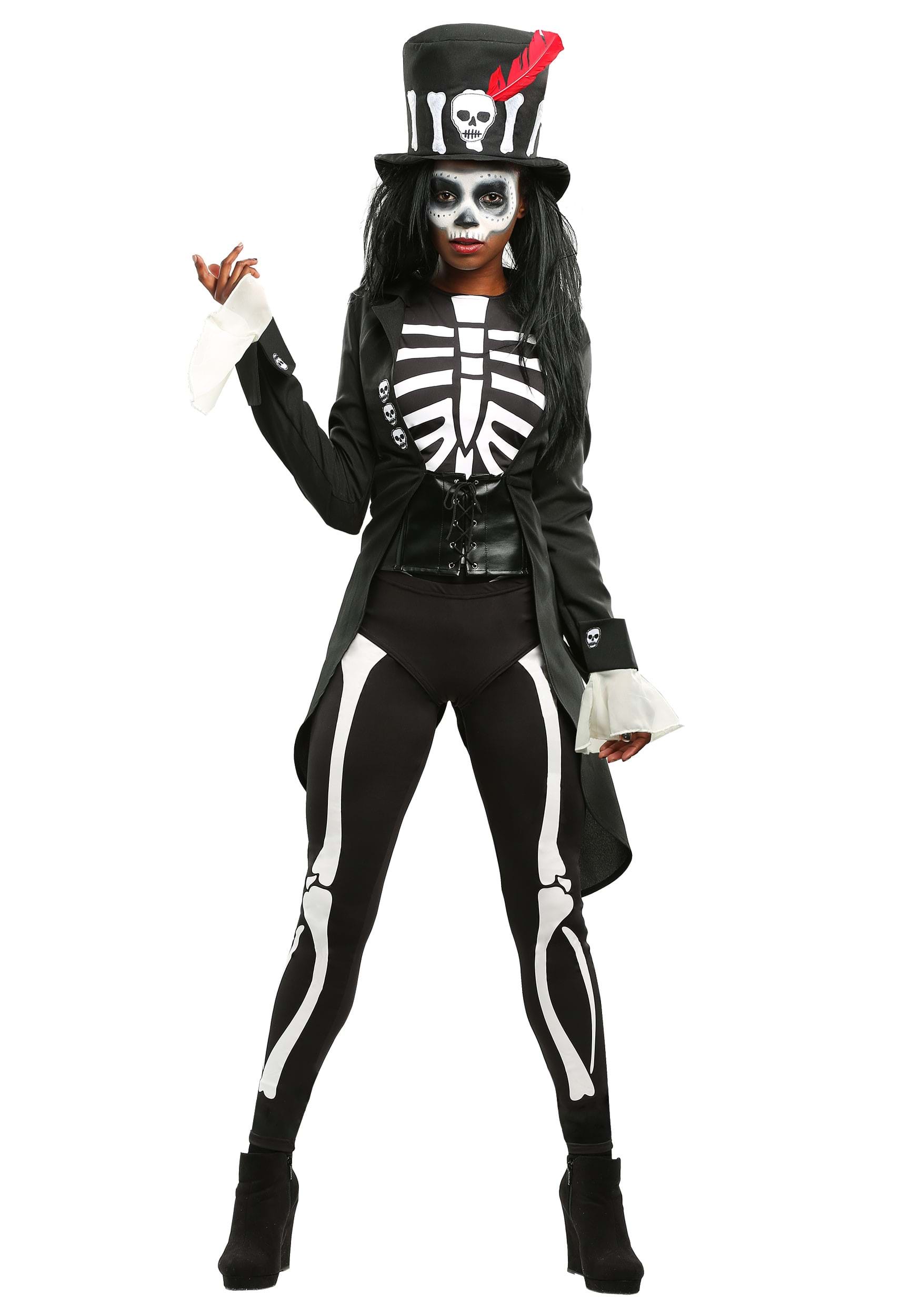 Voodoo Skeleton Fancy Dress Costume For Women