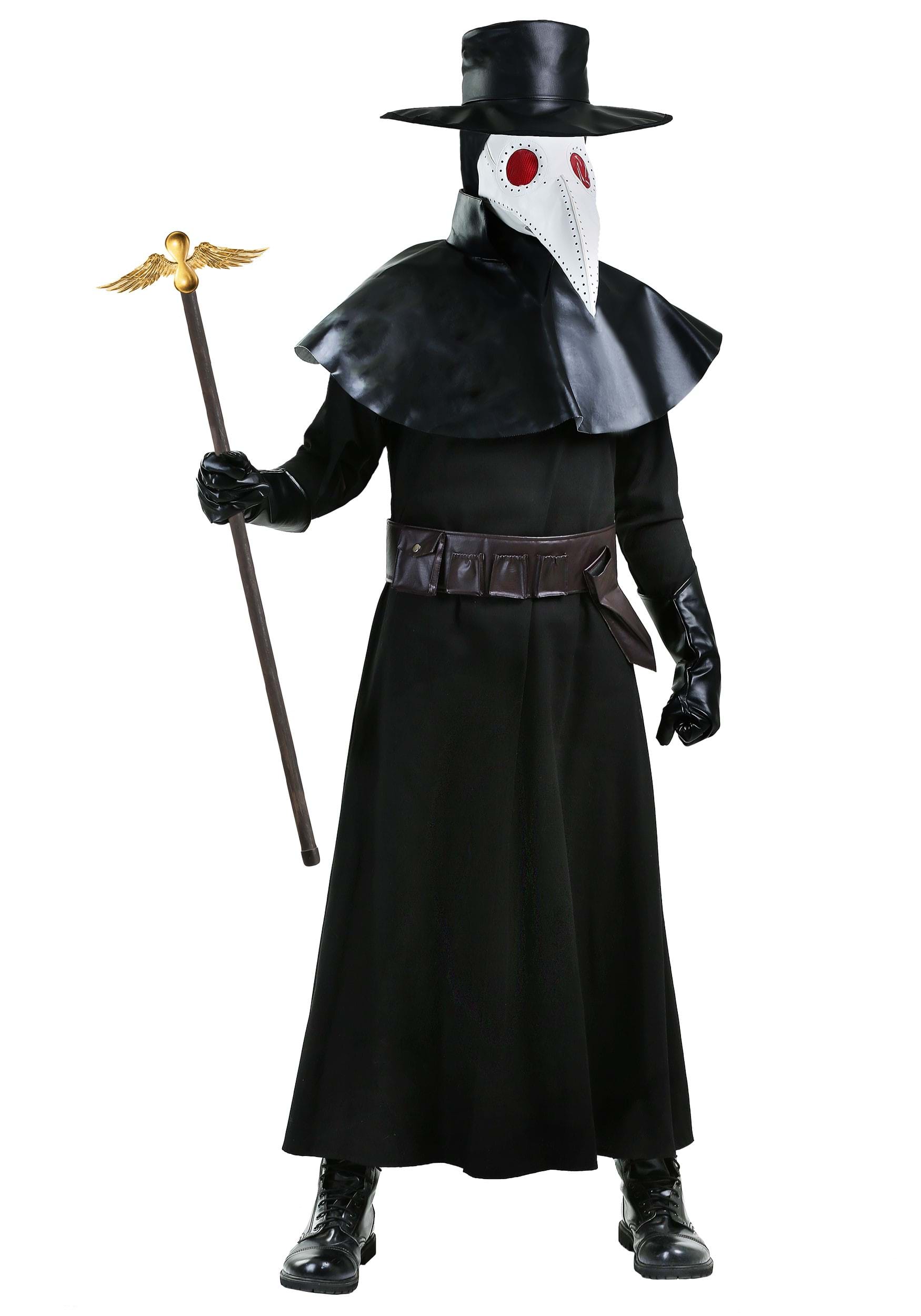 Plague Doctor Reaper Cosplay With Steampunk Mask Carnival Halloween ...