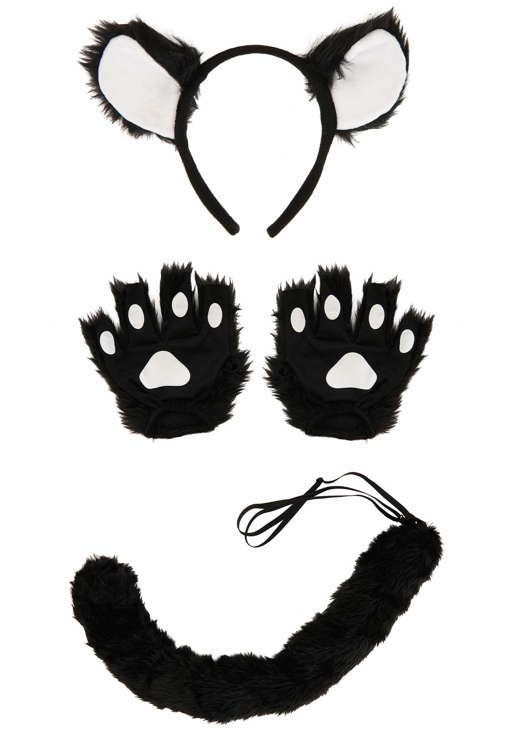 Deluxe Black Cat Fancy Dress Costume Kit