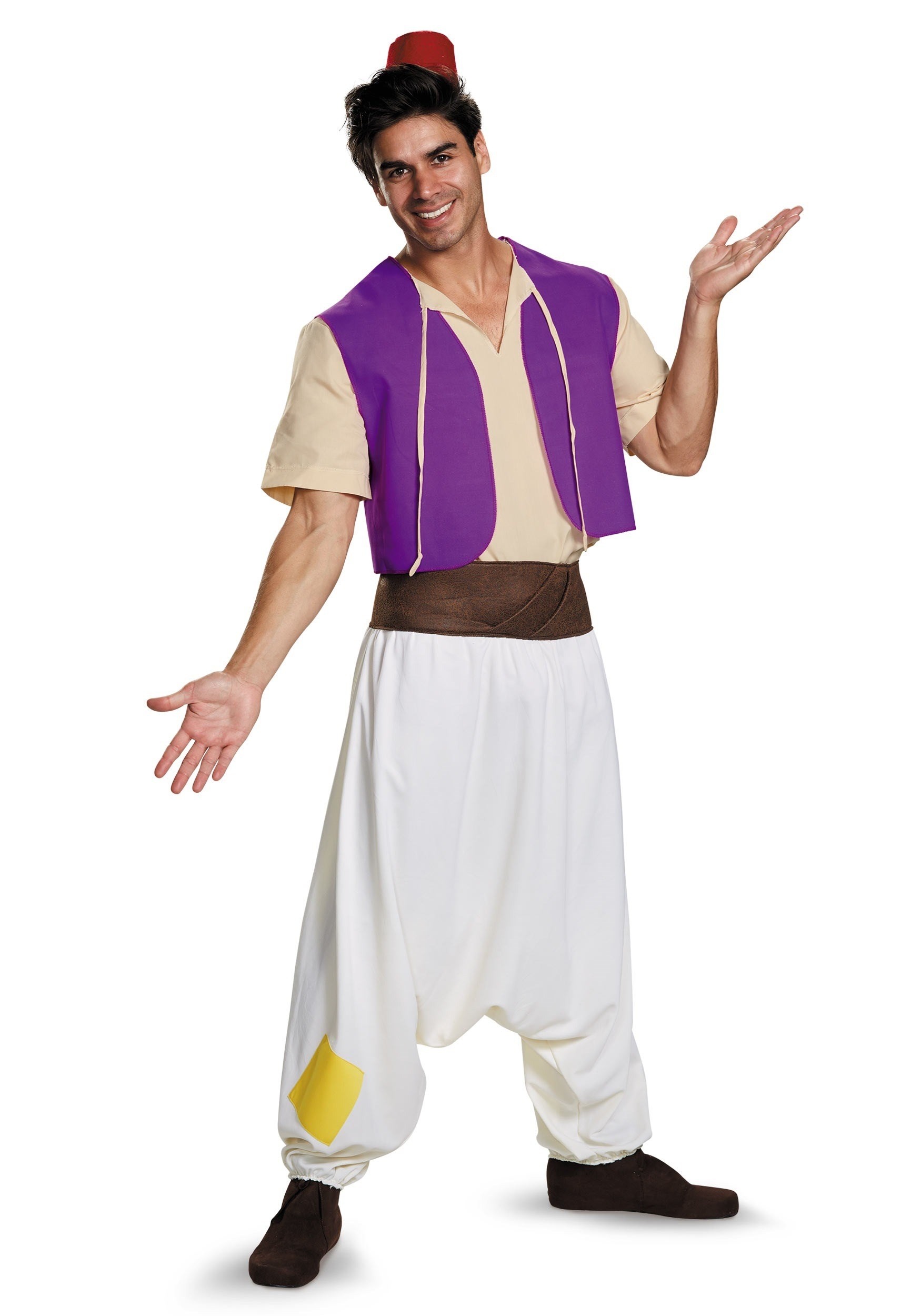 Photos - Fancy Dress Aladdin Disguise  Street Rat Adult  Costume Red/Brown/Pu 