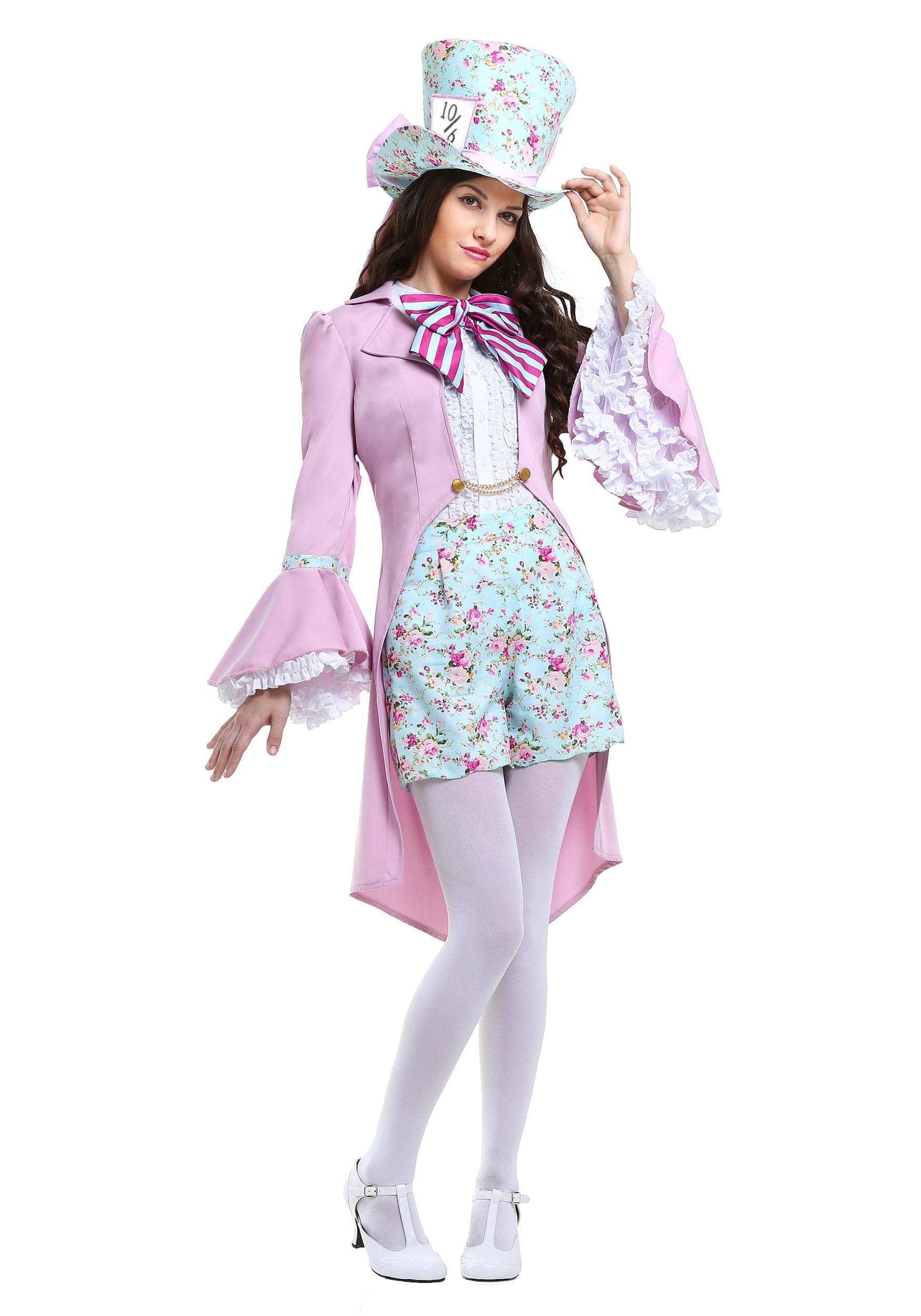 Photos - Fancy Dress Mad Hatter FUN Costumes Pretty   Costume for Women Pink/Blue 