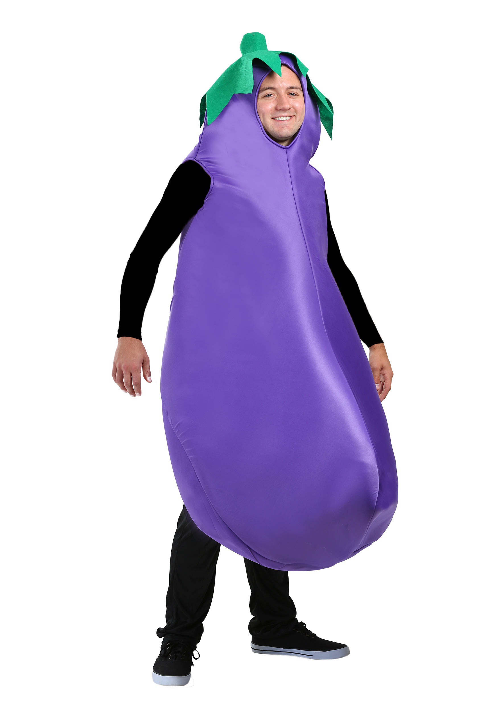 Adult Purple Eggplant Fancy Dress Costume , Funny Food Fancy Dress Costumes