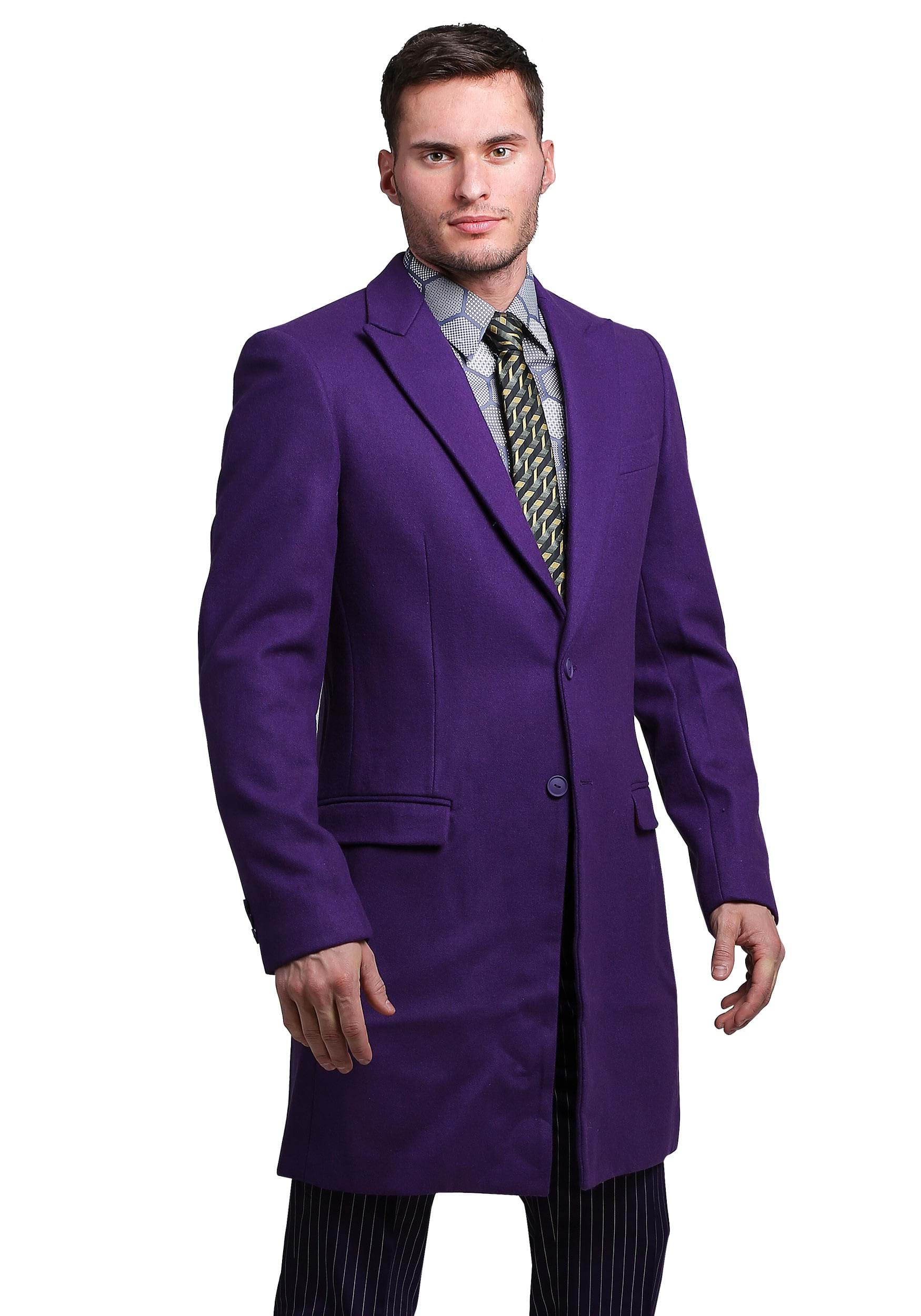 Photos - Fancy Dress JOKER FUN Suits THE  Slim Fit Suit Overcoat  Purple (Authentic)