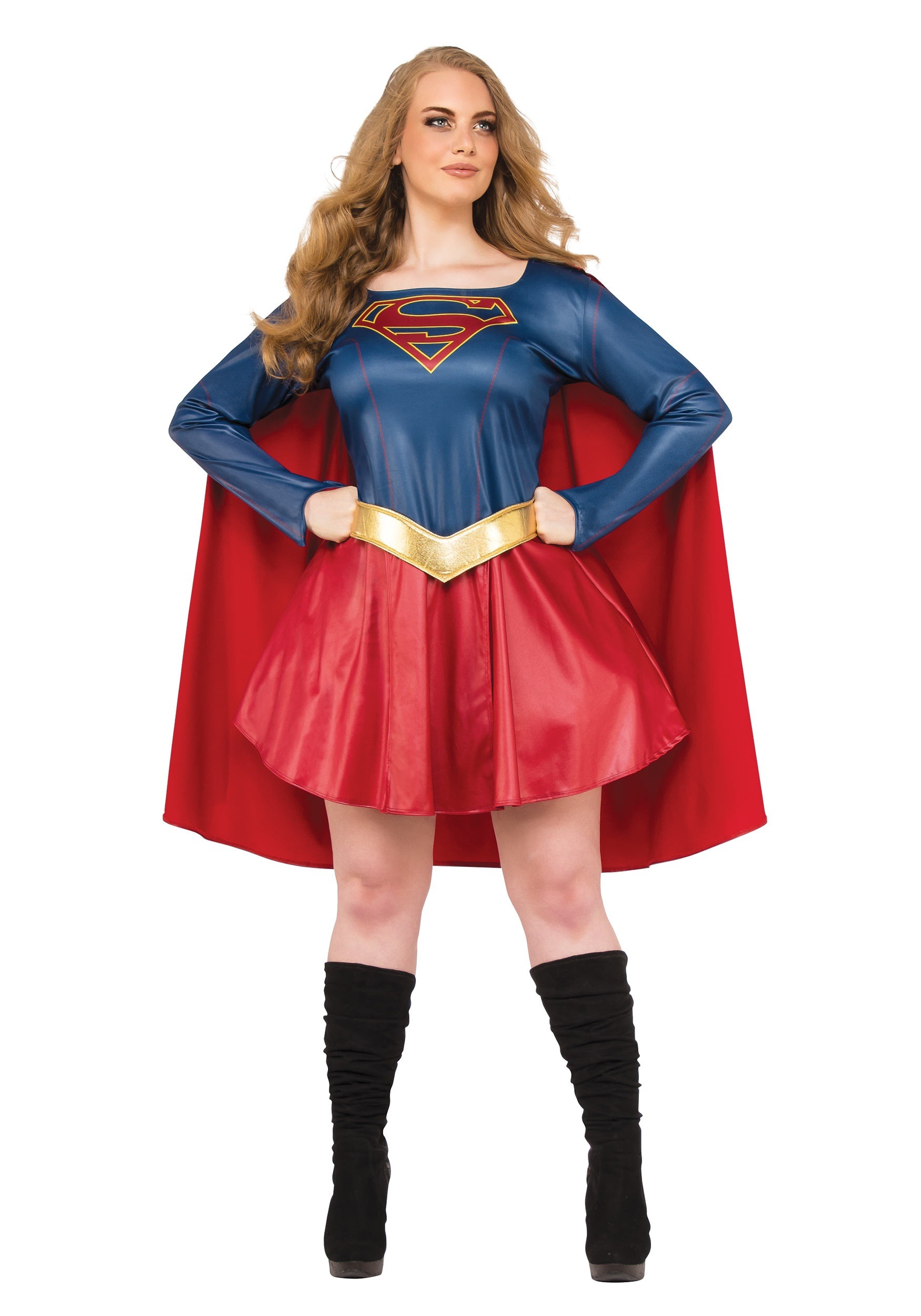 Plus Size Women S Supergirl TV Costume Superhero Costumes   Womens Plus Size Supergirl Tv Costume 