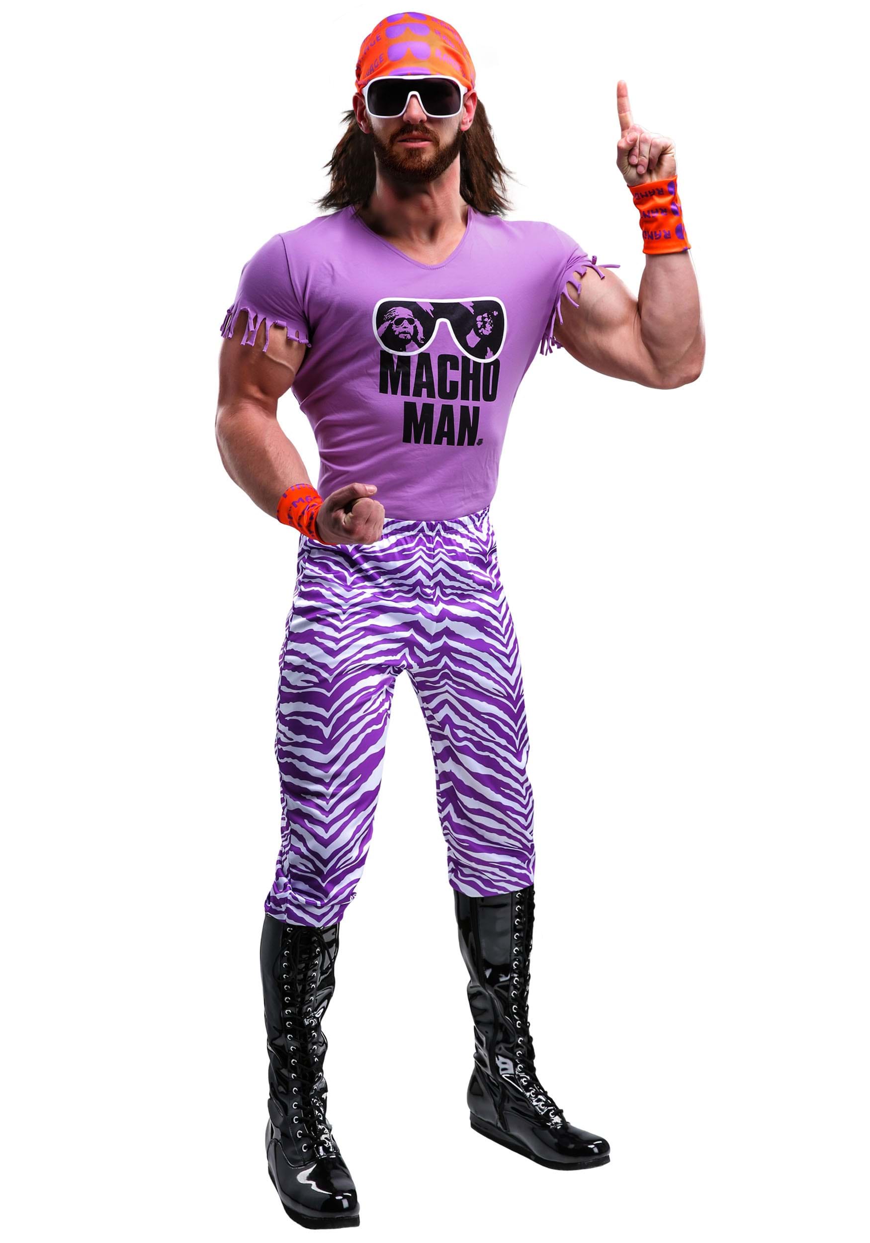 Photos - Fancy Dress MAN FUN Costumes Macho  Madness WWE Adult  Costume | Wrestling F 